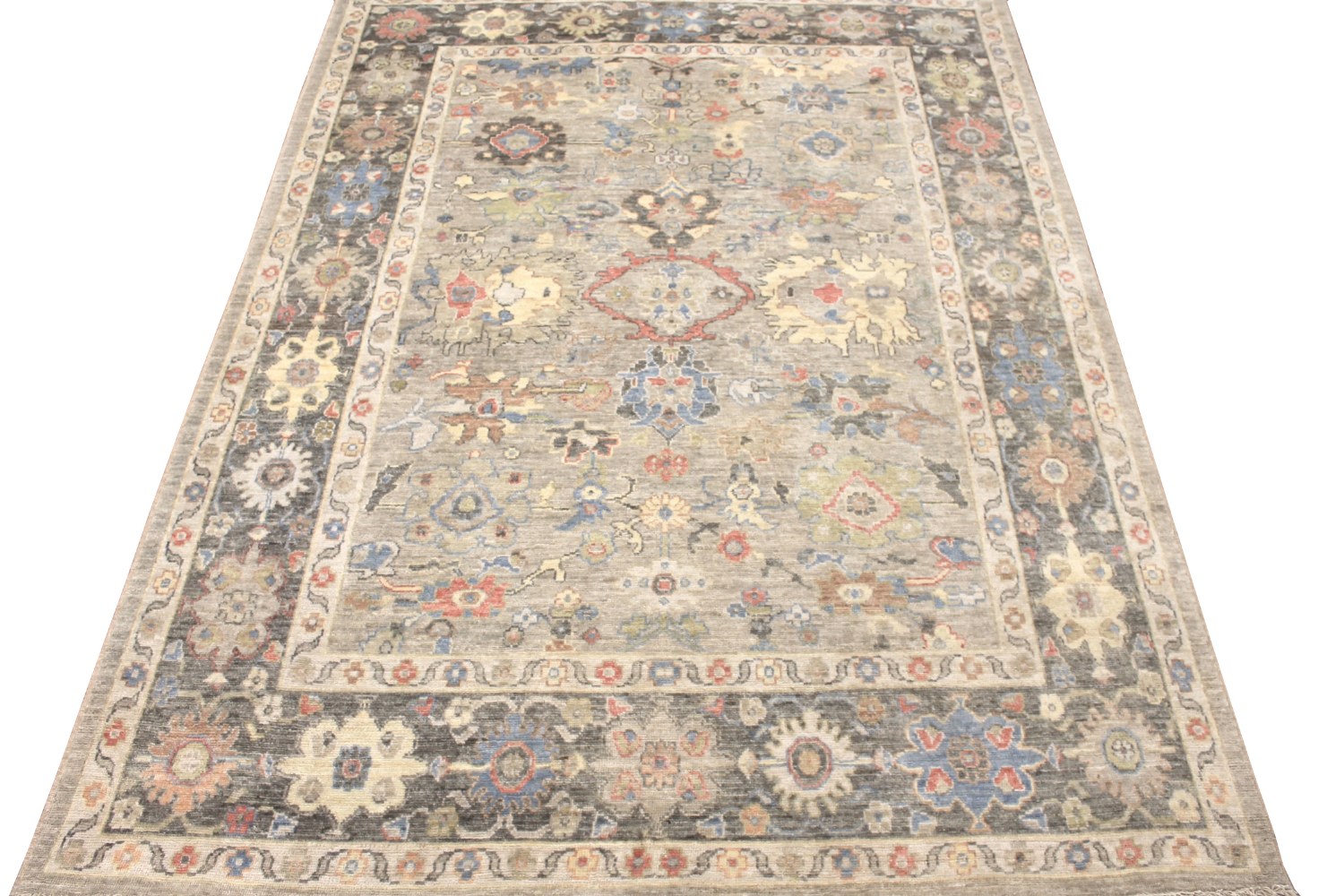 8x10 Oushak Hand Knotted Wool Area Rug - MR028417