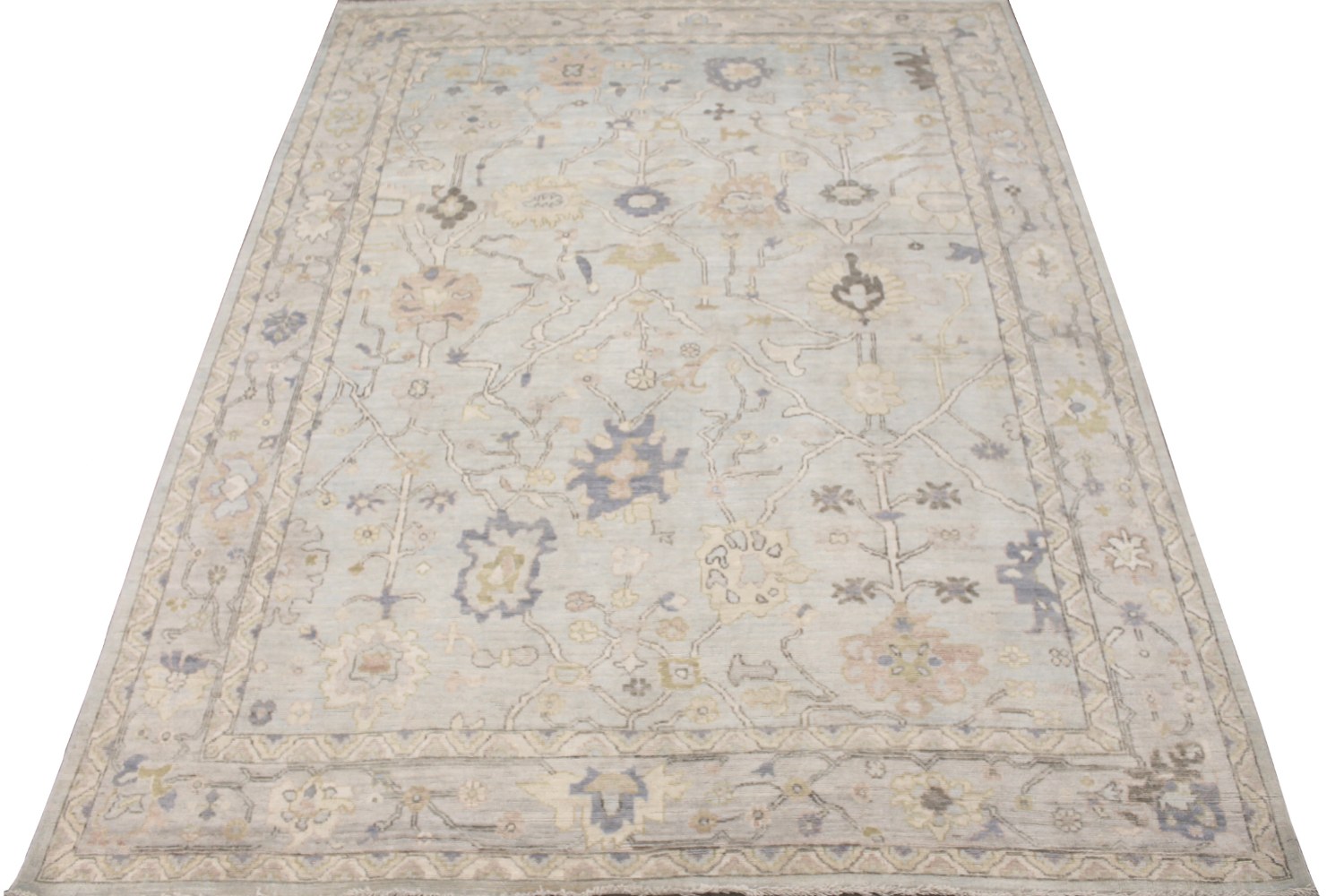 9x12 Oushak Hand Knotted Wool Area Rug - MR028443