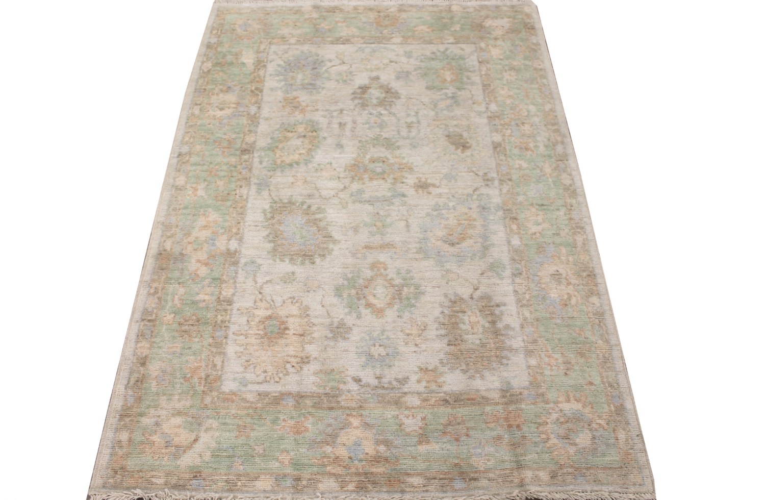 4x6 Oushak Hand Knotted Wool Area Rug - MR028466