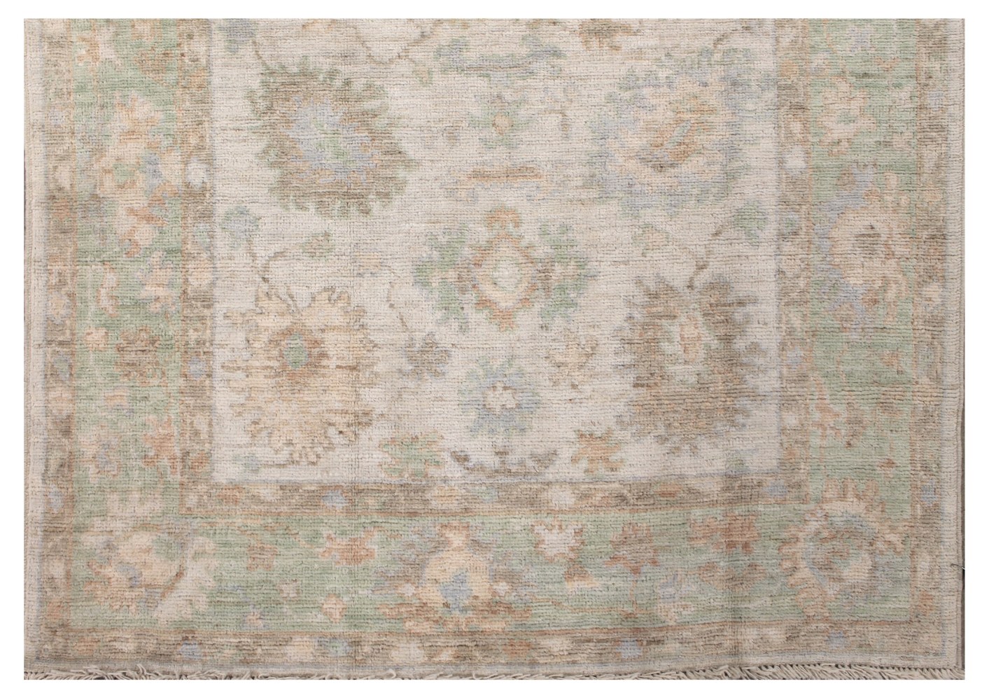 4x6 Oushak Hand Knotted Wool Area Rug - MR028466