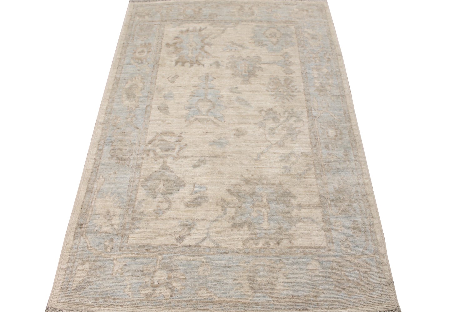 4x6 Oushak Hand Knotted Wool Area Rug - MR028474