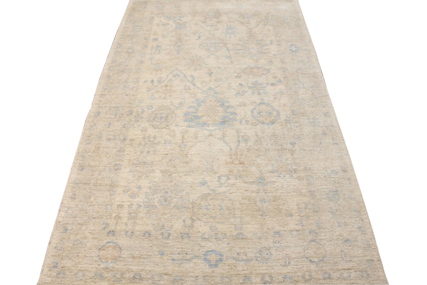6x9 Oushak Hand Knotted Wool Area Rug - MR028485