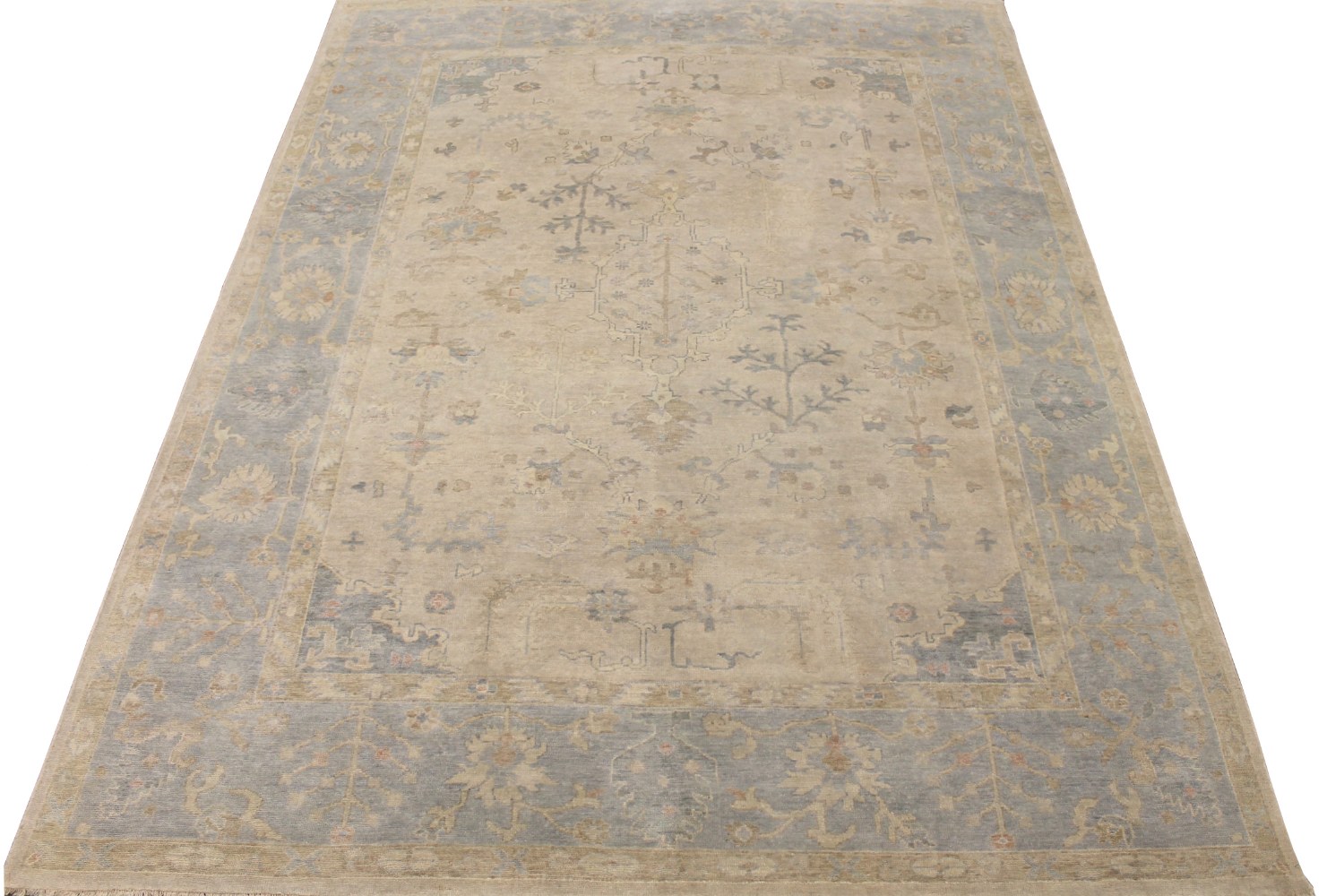 9x12 Oushak Hand Knotted Wool Area Rug - MR028498