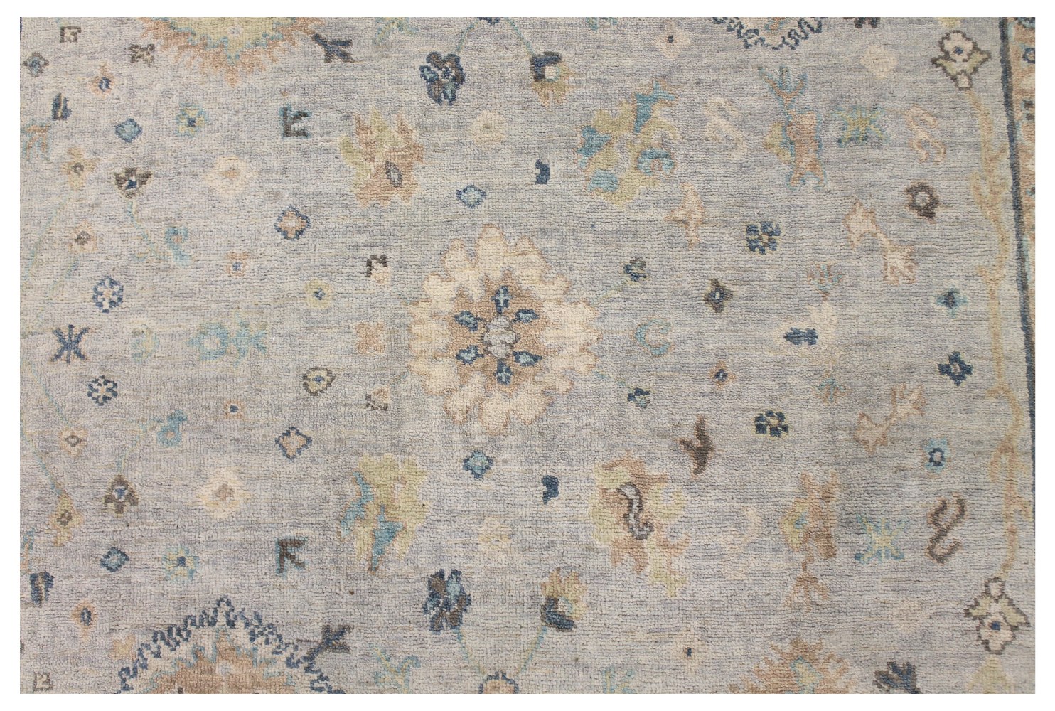 6x9 Oushak Hand Knotted Wool Area Rug - MR028504