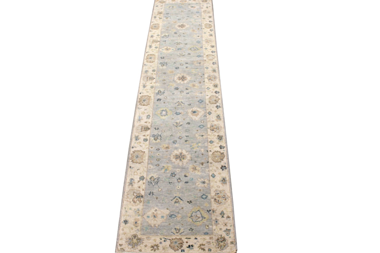 12 ft. Runner Oushak Hand Knotted Wool Area Rug - MR028507