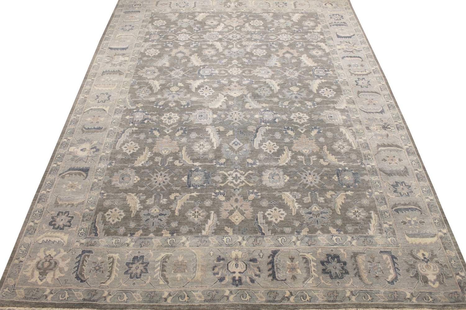 10x14 Oushak Hand Knotted Wool Area Rug - MR028512