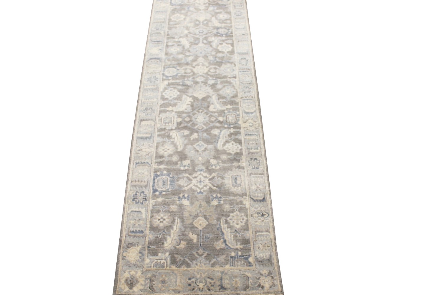 10 ft. Runner Oushak Hand Knotted Wool Area Rug - MR028515