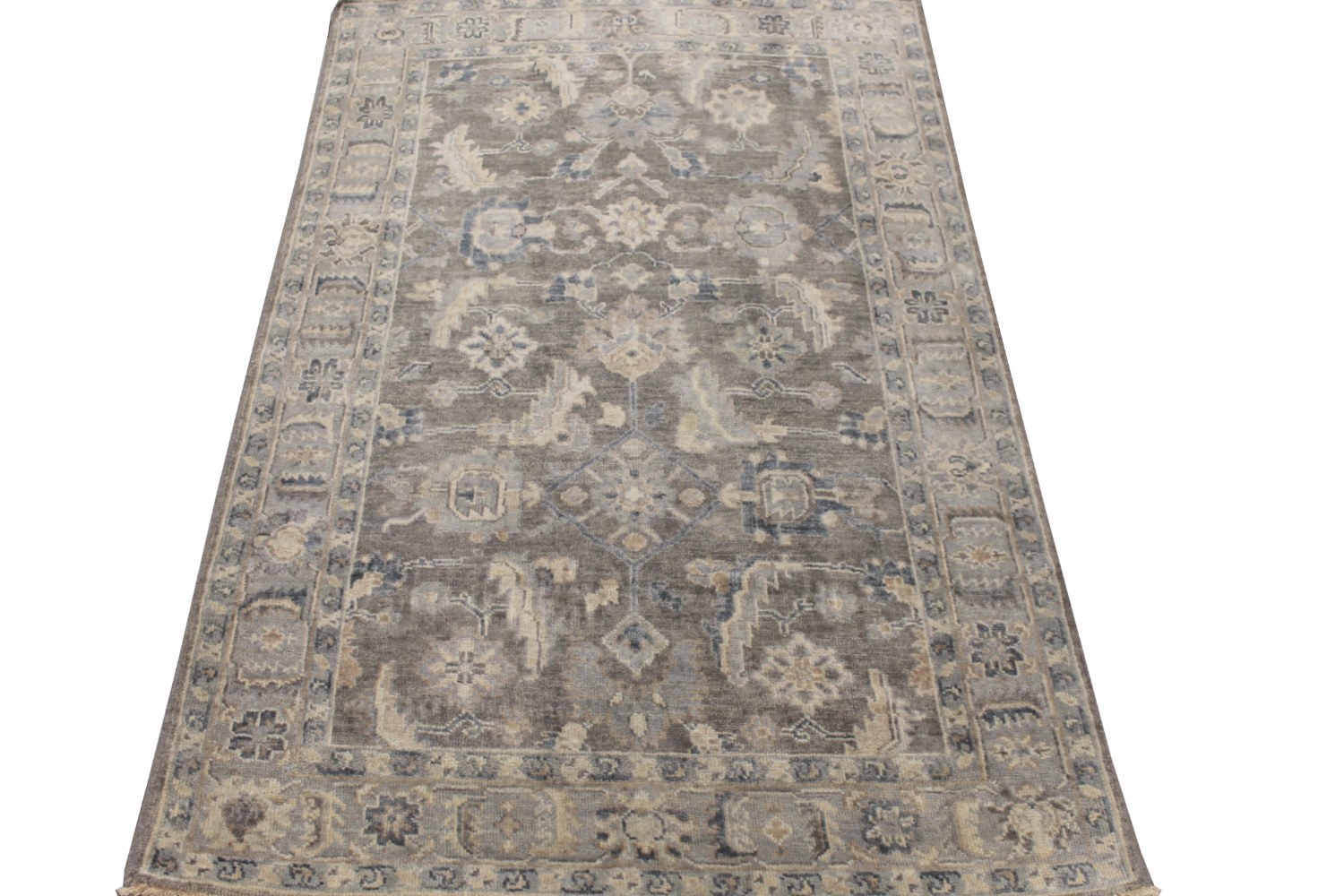 4x6 Oushak Hand Knotted Wool Area Rug - MR028521