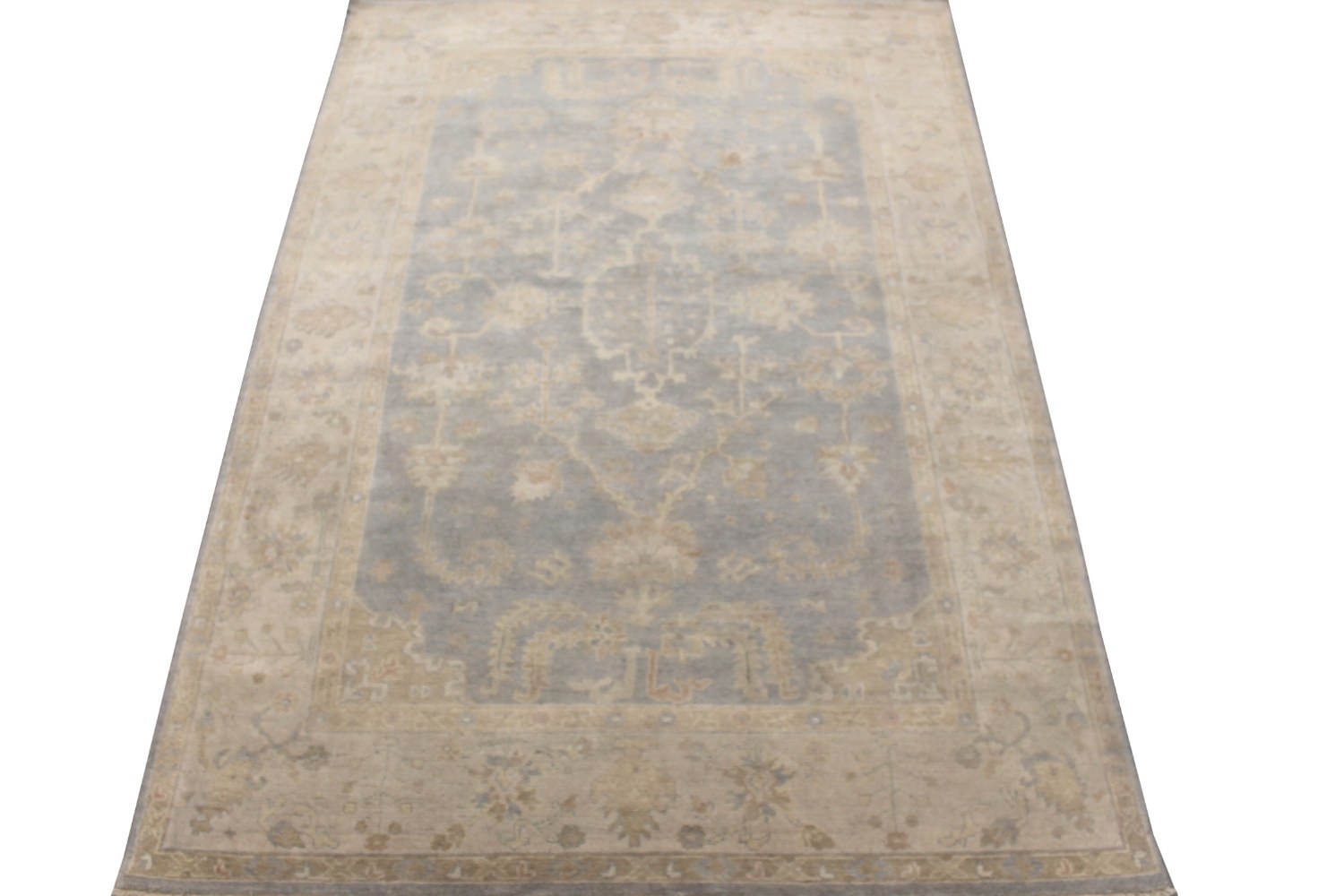 6x9 Oushak Hand Knotted Wool Area Rug - MR028526