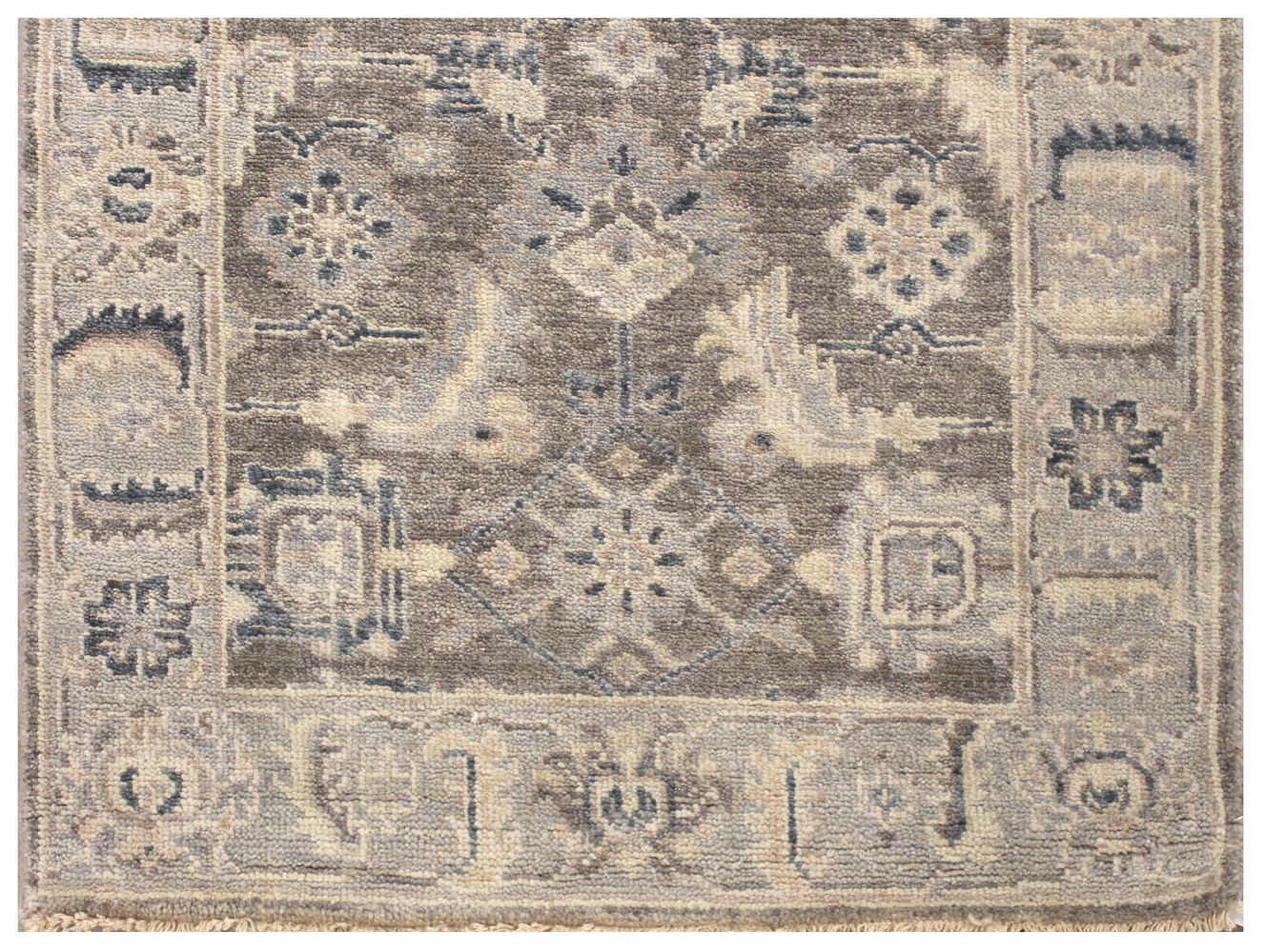 12 ft. Runner Oushak Hand Knotted Wool Area Rug - MR028530