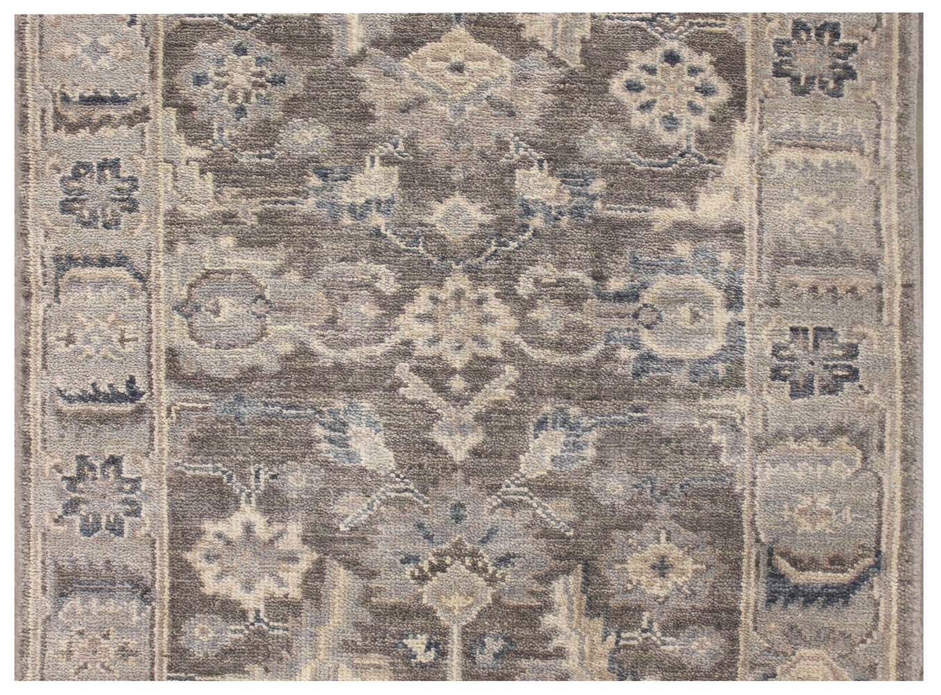 12 ft. Runner Oushak Hand Knotted Wool Area Rug - MR028530