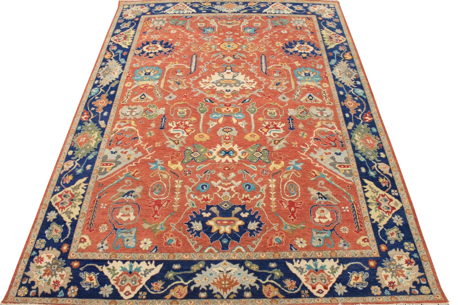 9x12 Traditional Hand Knotted Wool Area Rug - MR028547