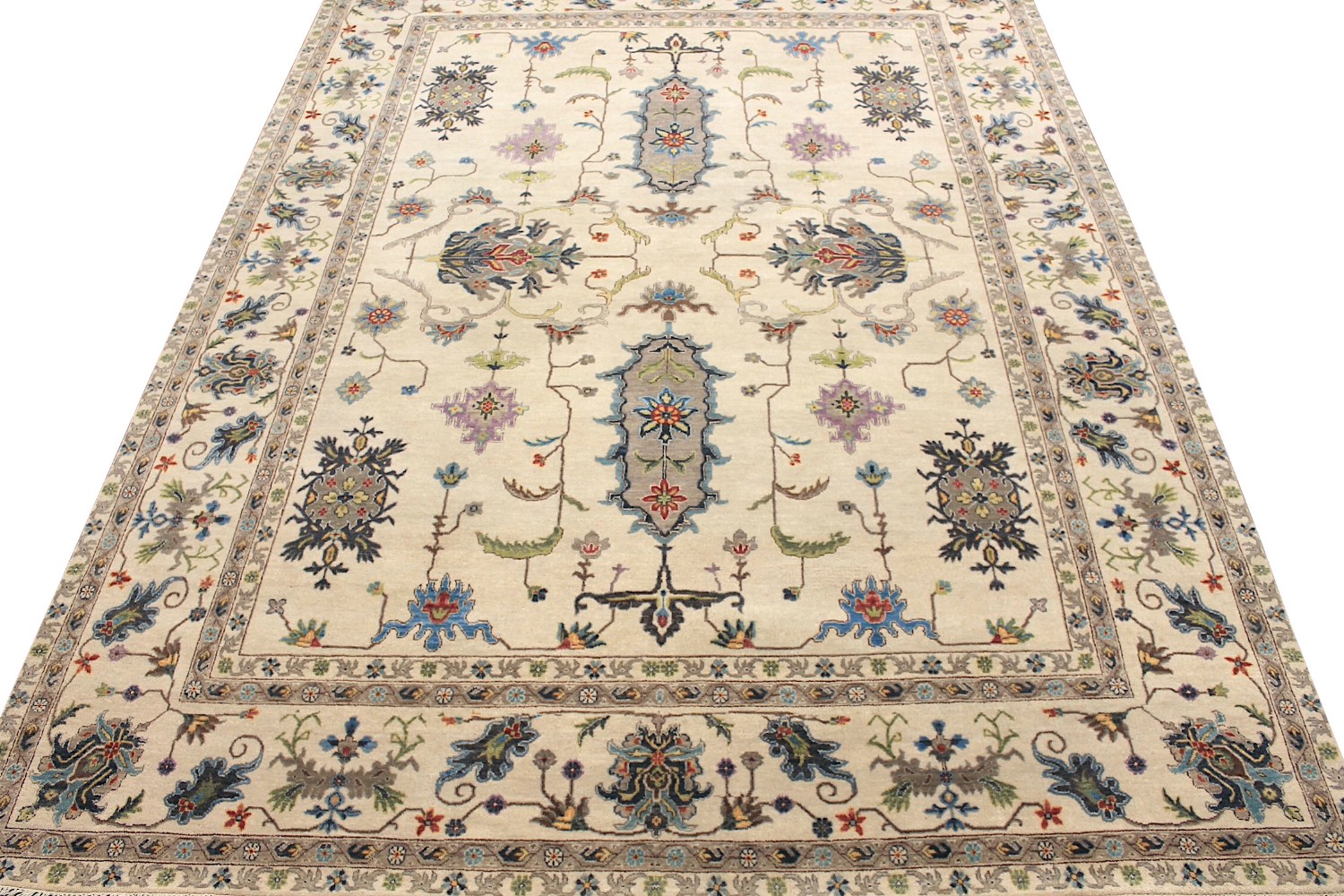 9x12 Traditional Hand Knotted Wool Area Rug - MR028555