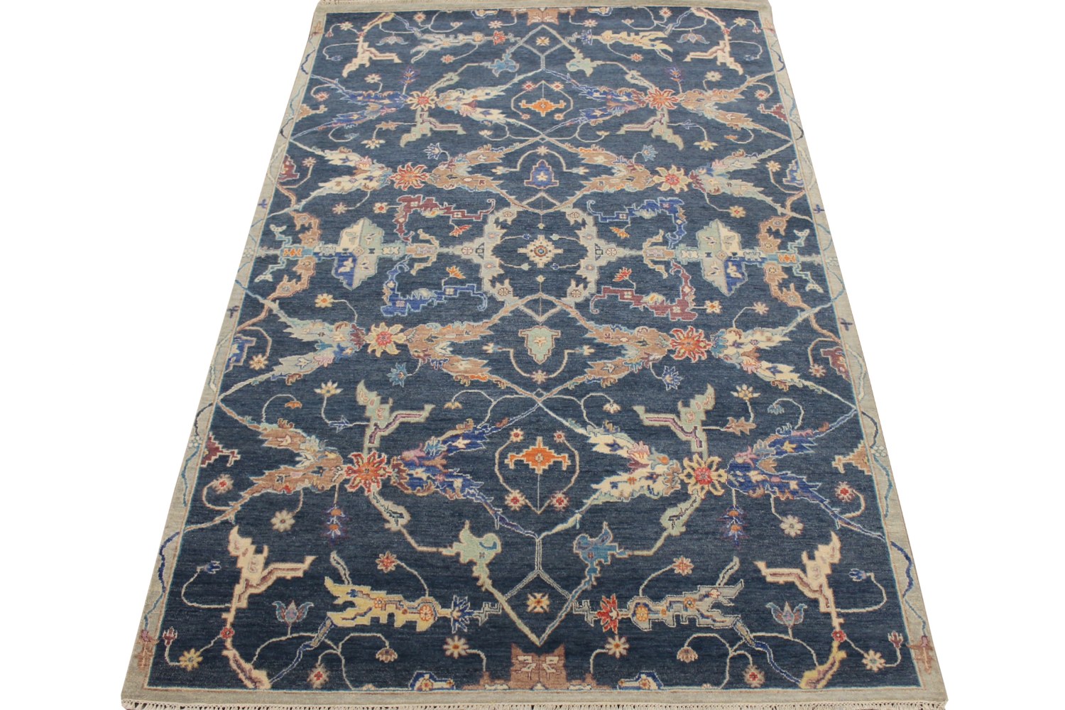 6x9 Traditional Hand Knotted Wool Area Rug - MR028560