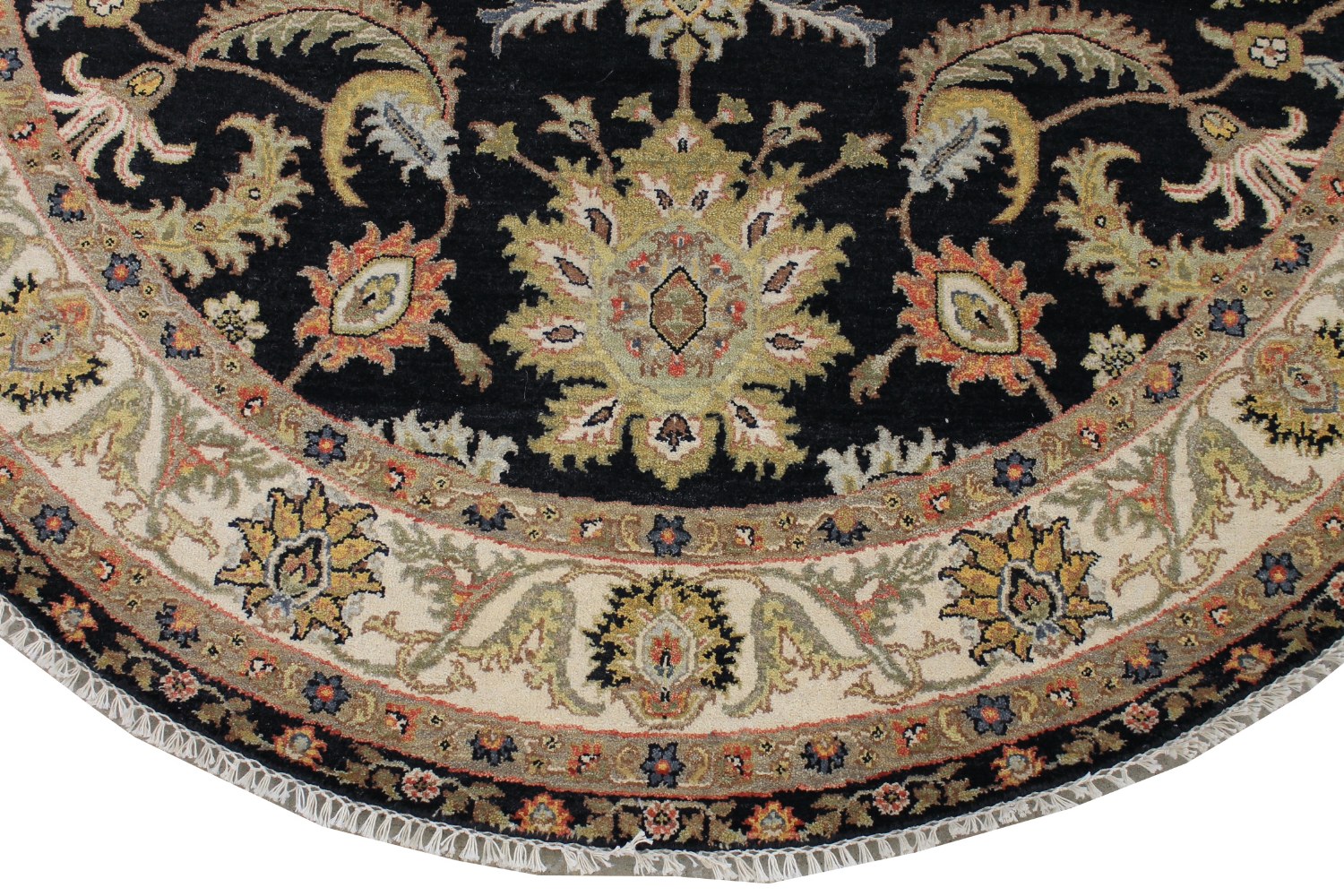 6 ft. - 7 ft. Round & Square Traditional Hand Knotted Wool Area Rug - MR028561