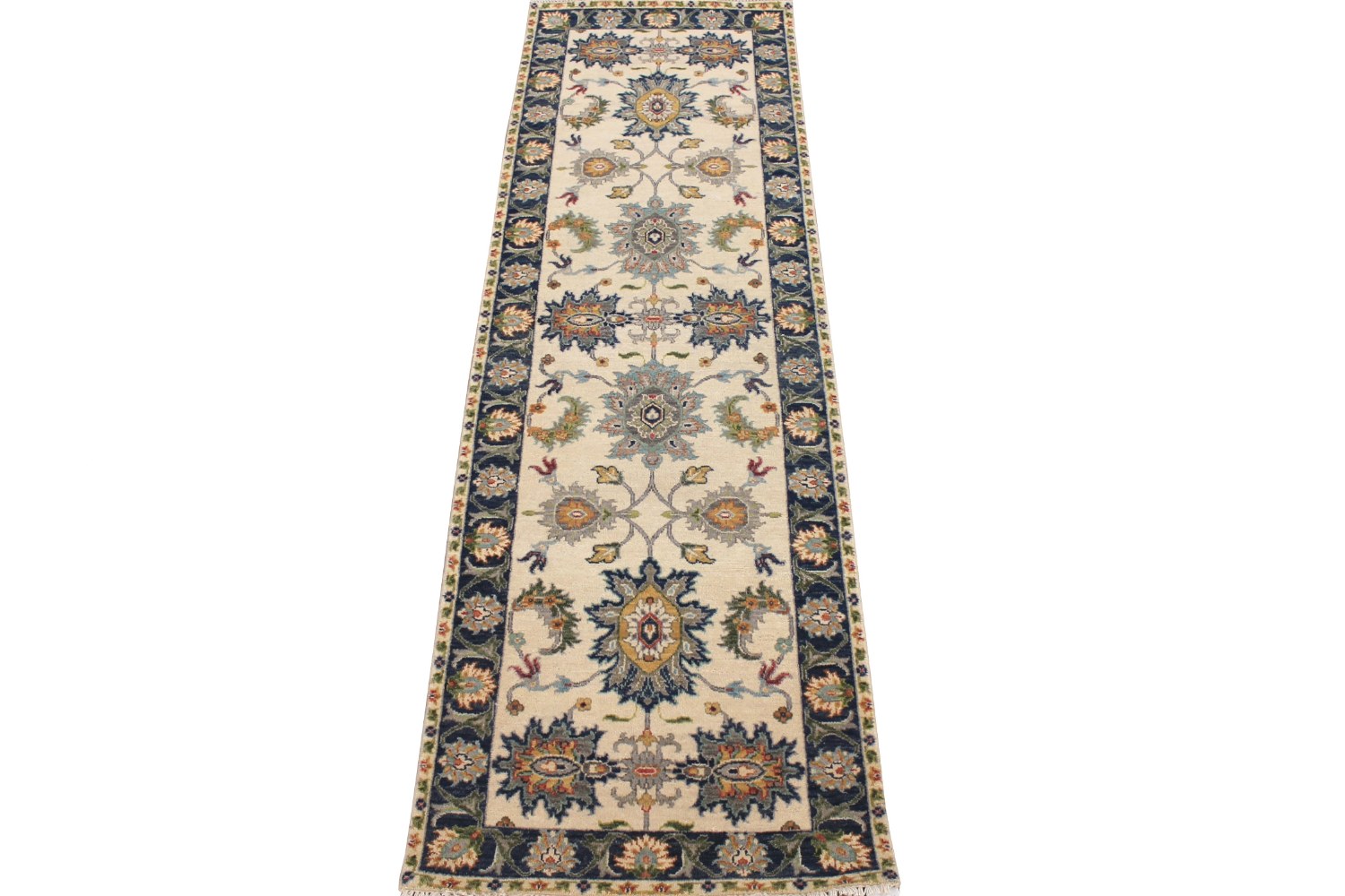8 ft. Runner Traditional Hand Knotted Wool Area Rug - MR028571