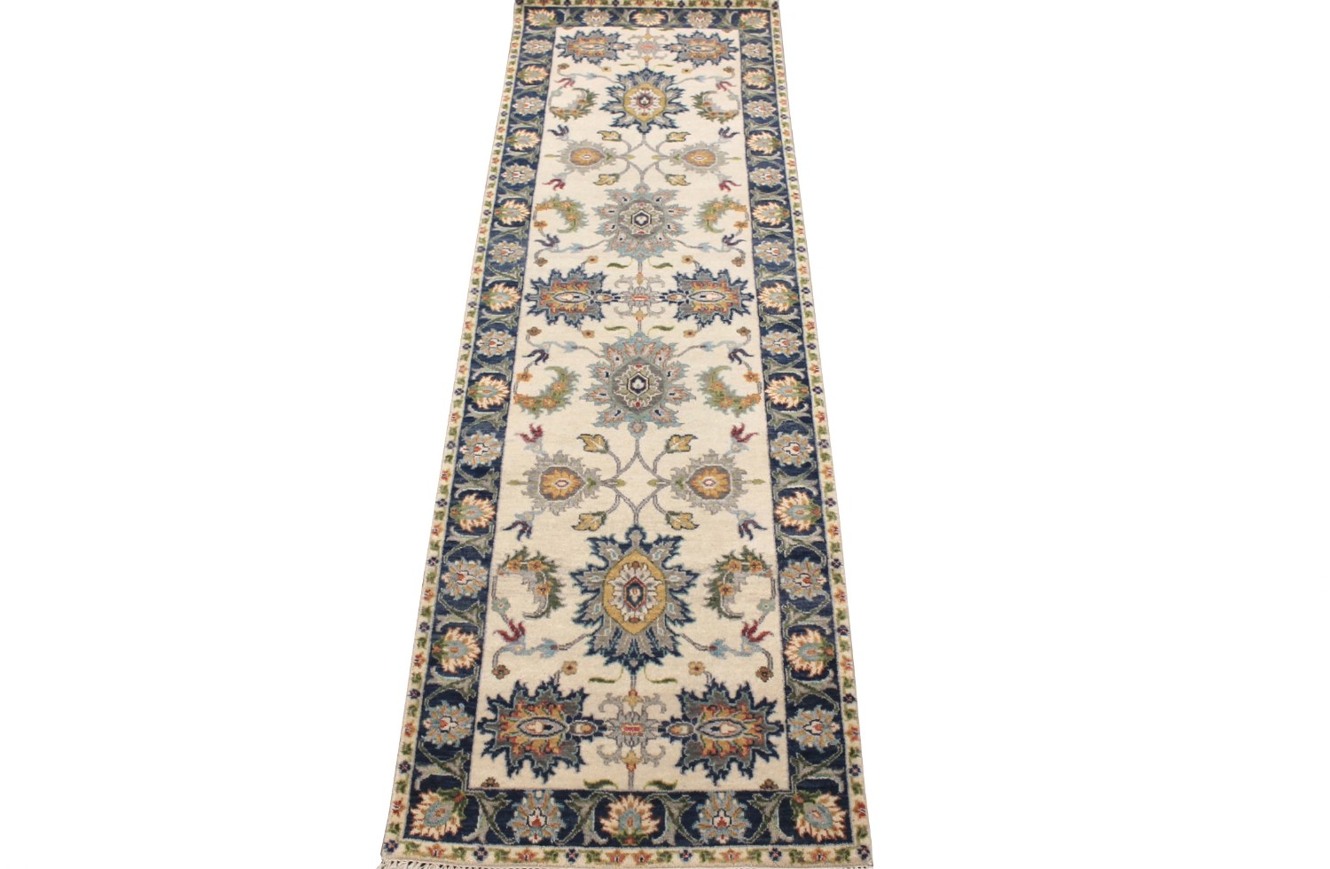 8 ft. Runner Traditional Hand Knotted Wool Area Rug - MR028571