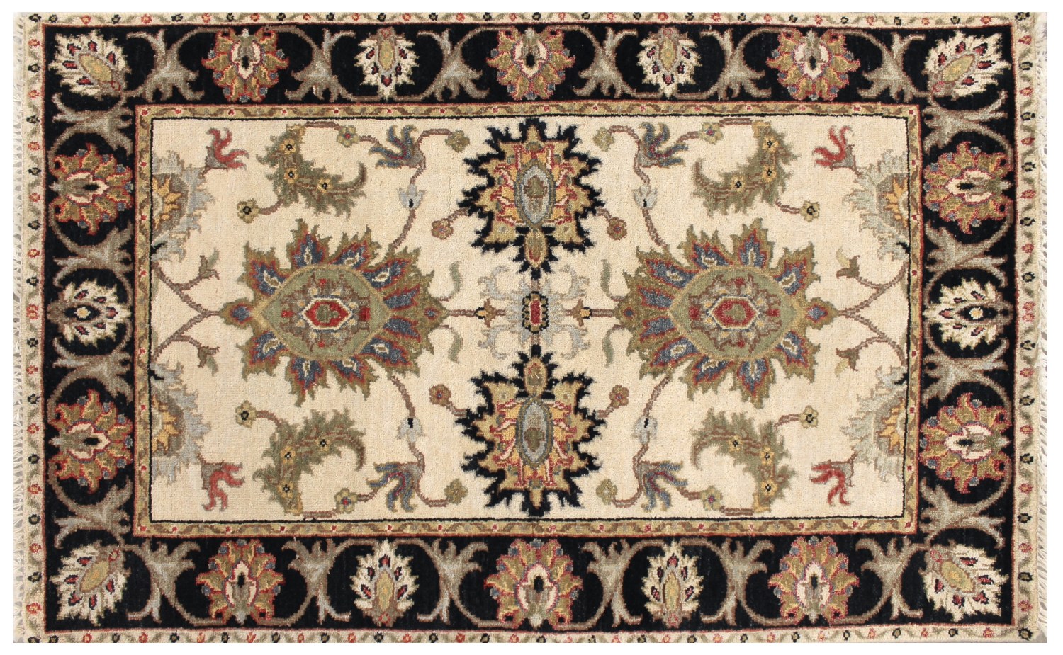 2X4 Traditional Hand Knotted Wool Area Rug - MR028572