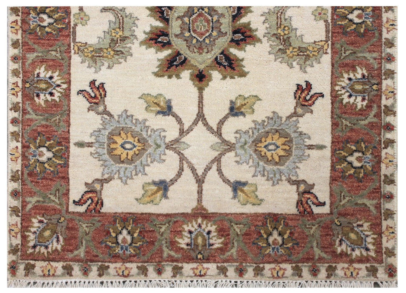 12 ft. Runner Traditional Hand Knotted Wool Area Rug - MR028574
