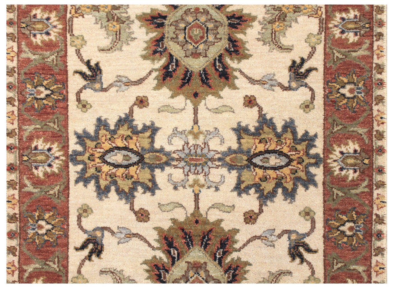 12 ft. Runner Traditional Hand Knotted Wool Area Rug - MR028574