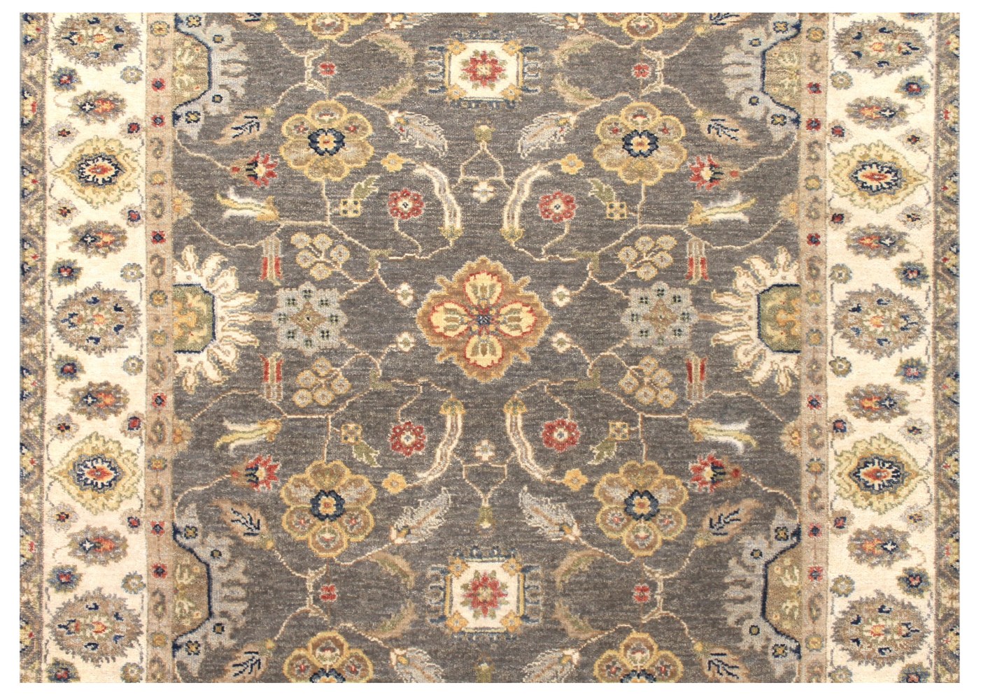 Wide Runner Traditional Hand Knotted Wool Area Rug - MR028581