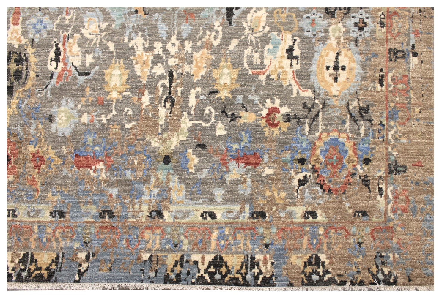 9x12 Transitional Hand Knotted Wool Area Rug - MR028590