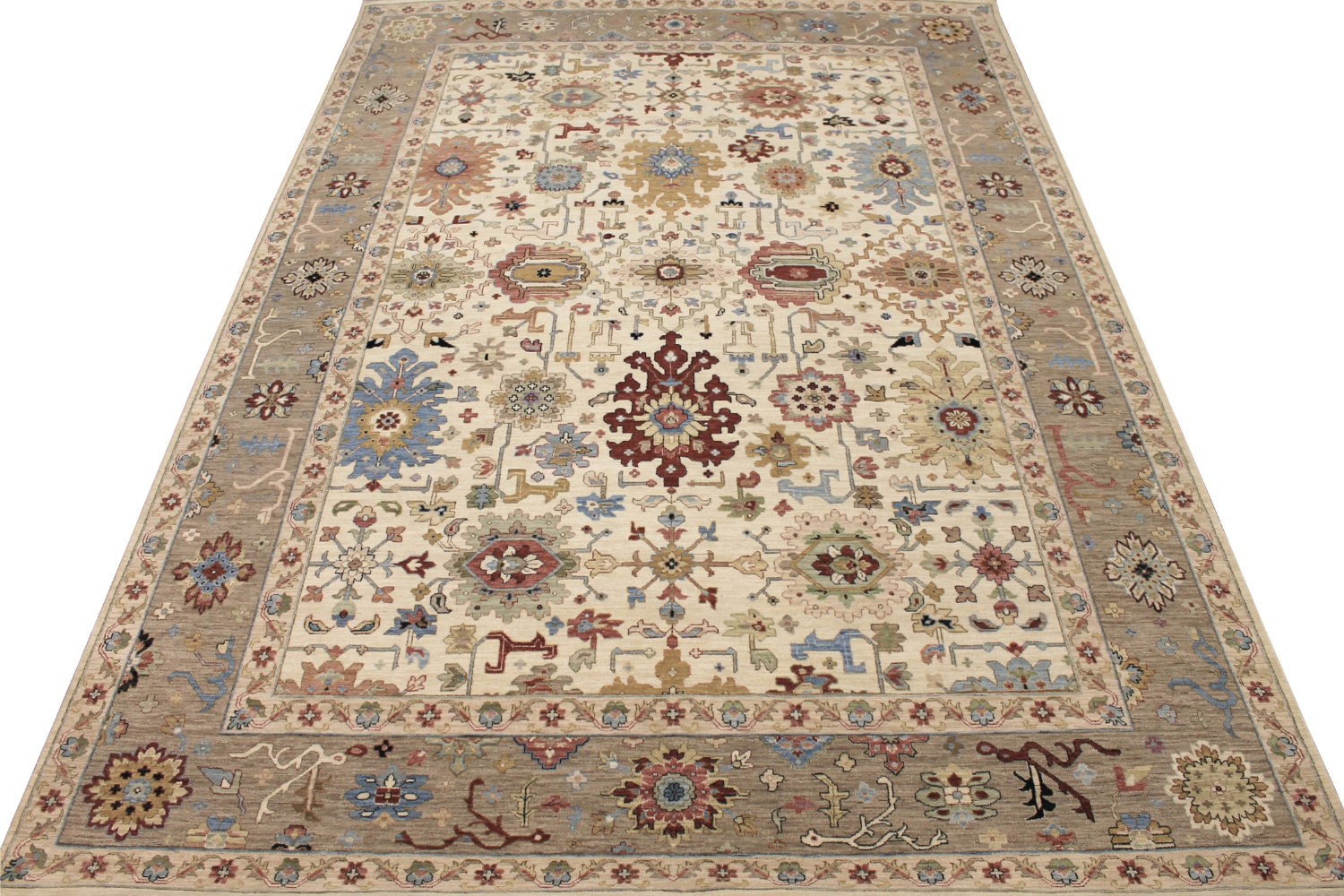 10x14 Traditional Hand Knotted Wool Area Rug - MR028591
