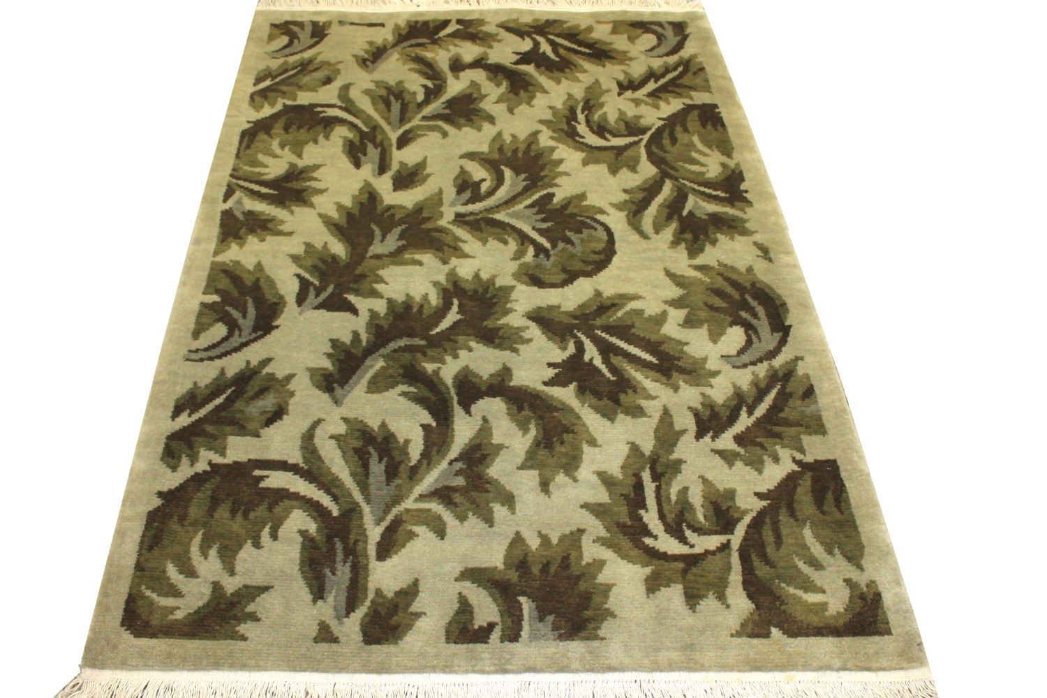 4x6 Traditional Hand Knotted Wool Area Rug - MR0286