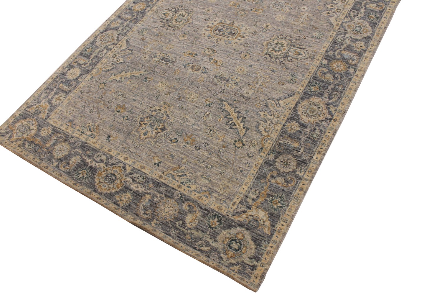 6x9 Traditional Hand Knotted Wool Area Rug - MR028606