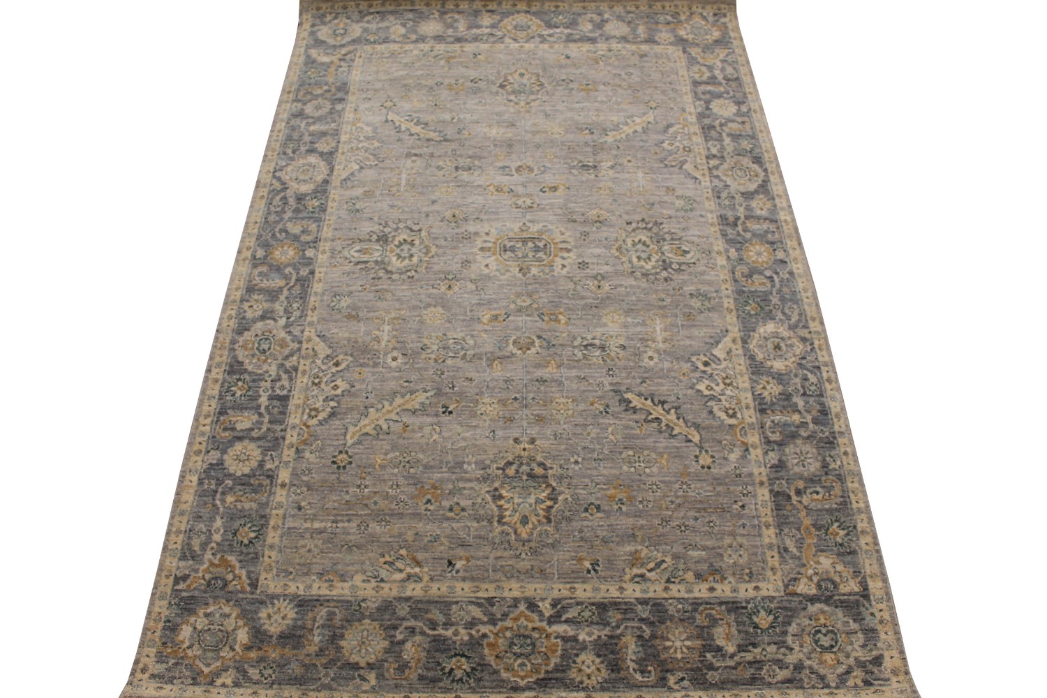 6x9 Traditional Hand Knotted Wool Area Rug - MR028606