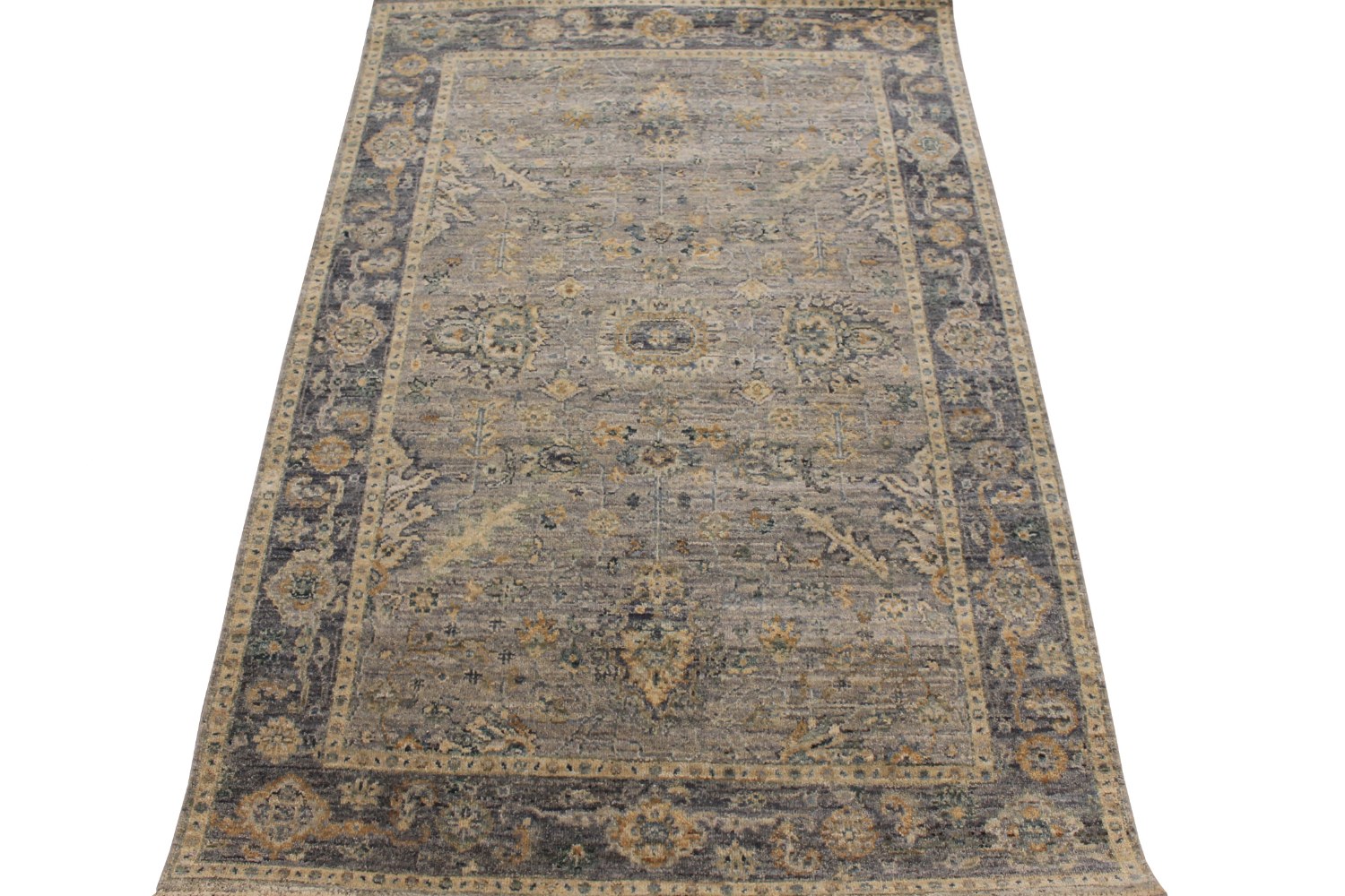 4x6 Traditional Hand Knotted Wool Area Rug - MR028608