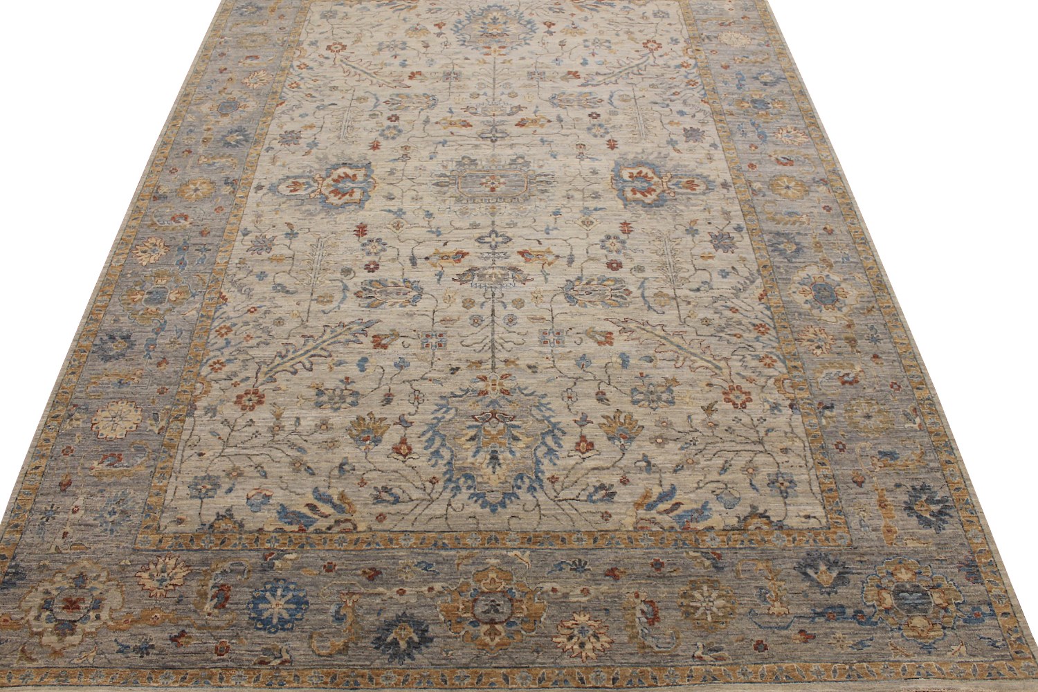 10x14 Traditional Hand Knotted Wool Area Rug - MR028609