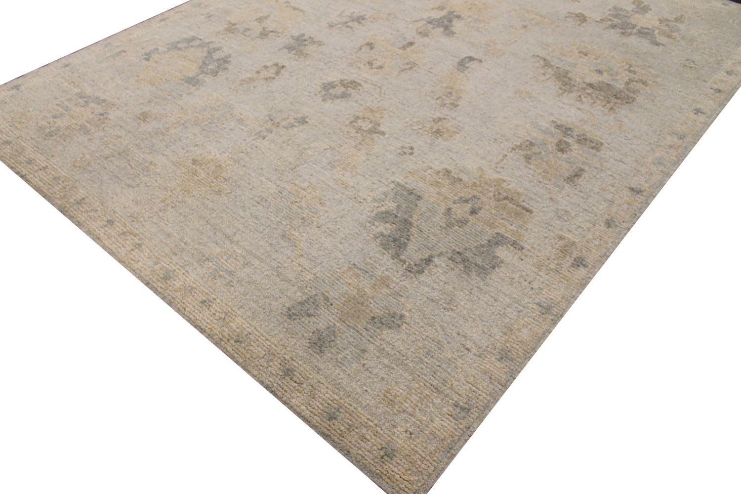 9x12 Oushak Hand Knotted Wool Area Rug - MR028652