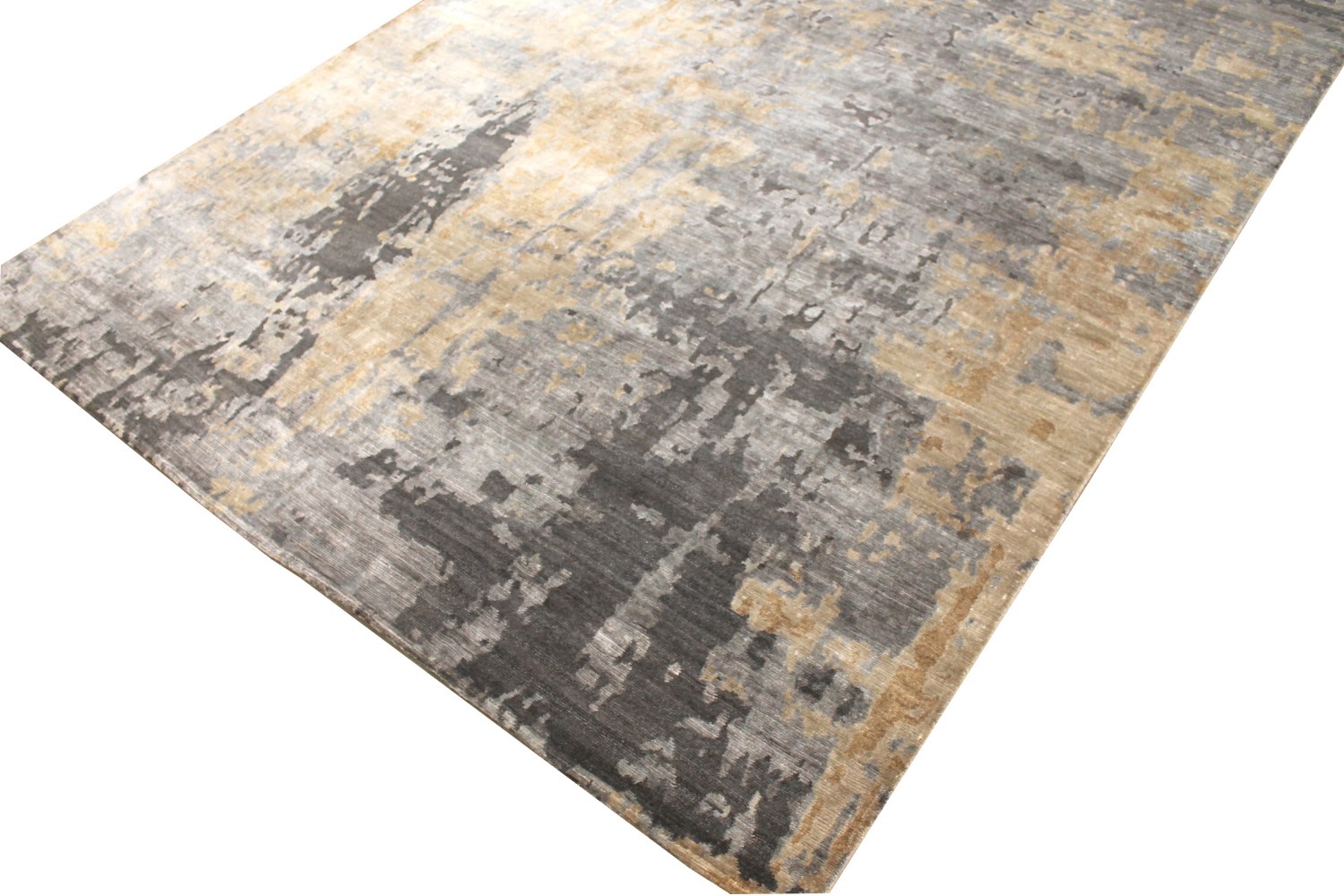 8x10 Modern Hand Knotted Wool Area Rug - MR028669