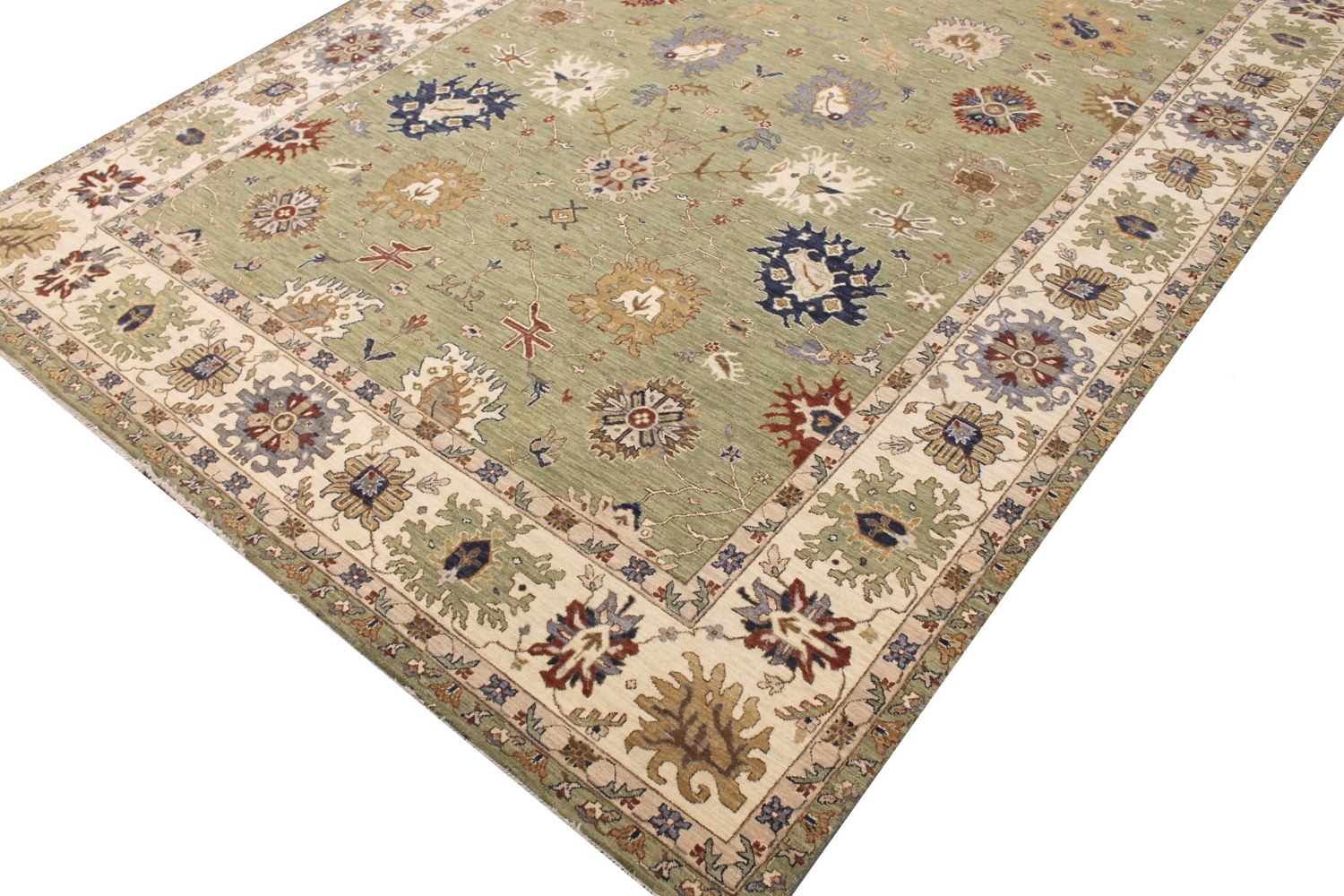 9x12 Traditional Hand Knotted Wool Area Rug - MR028690