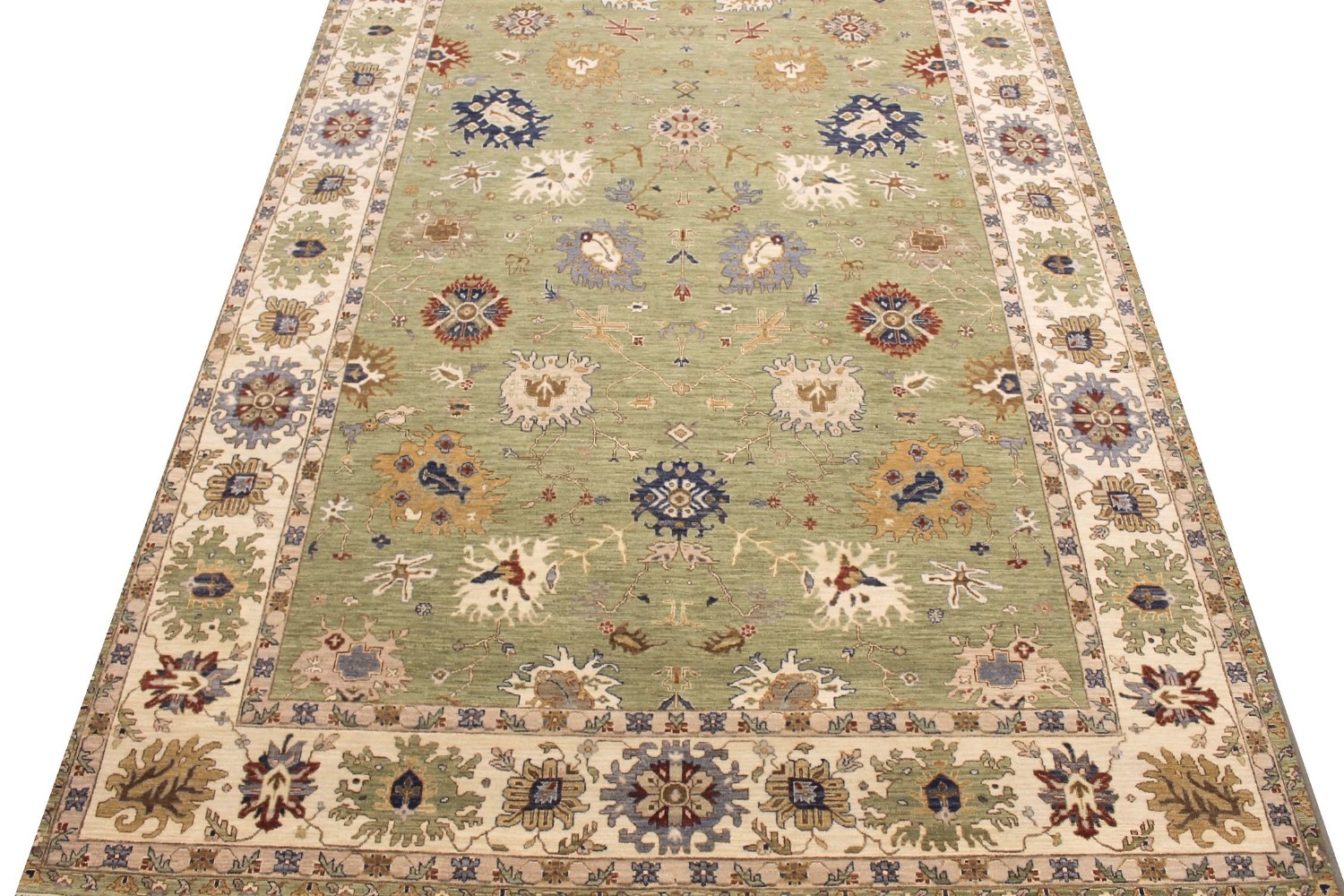 9x12 Traditional Hand Knotted Wool Area Rug - MR028690