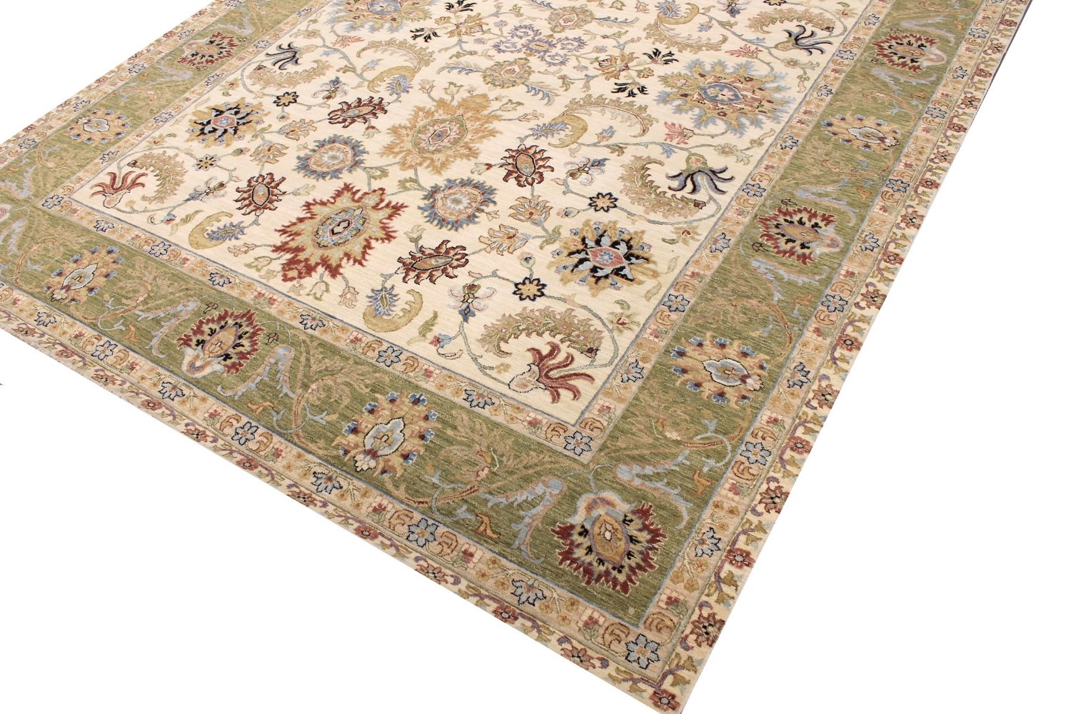 9x12 Traditional Hand Knotted Wool Area Rug - MR028691