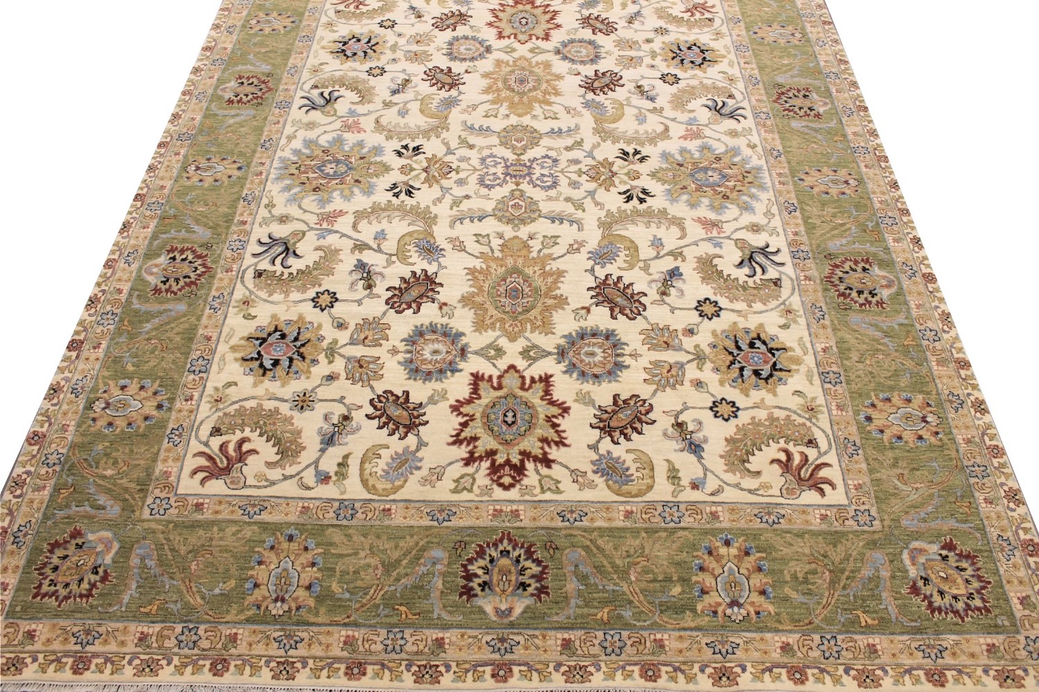 9x12 Traditional Hand Knotted Wool Area Rug - MR028691