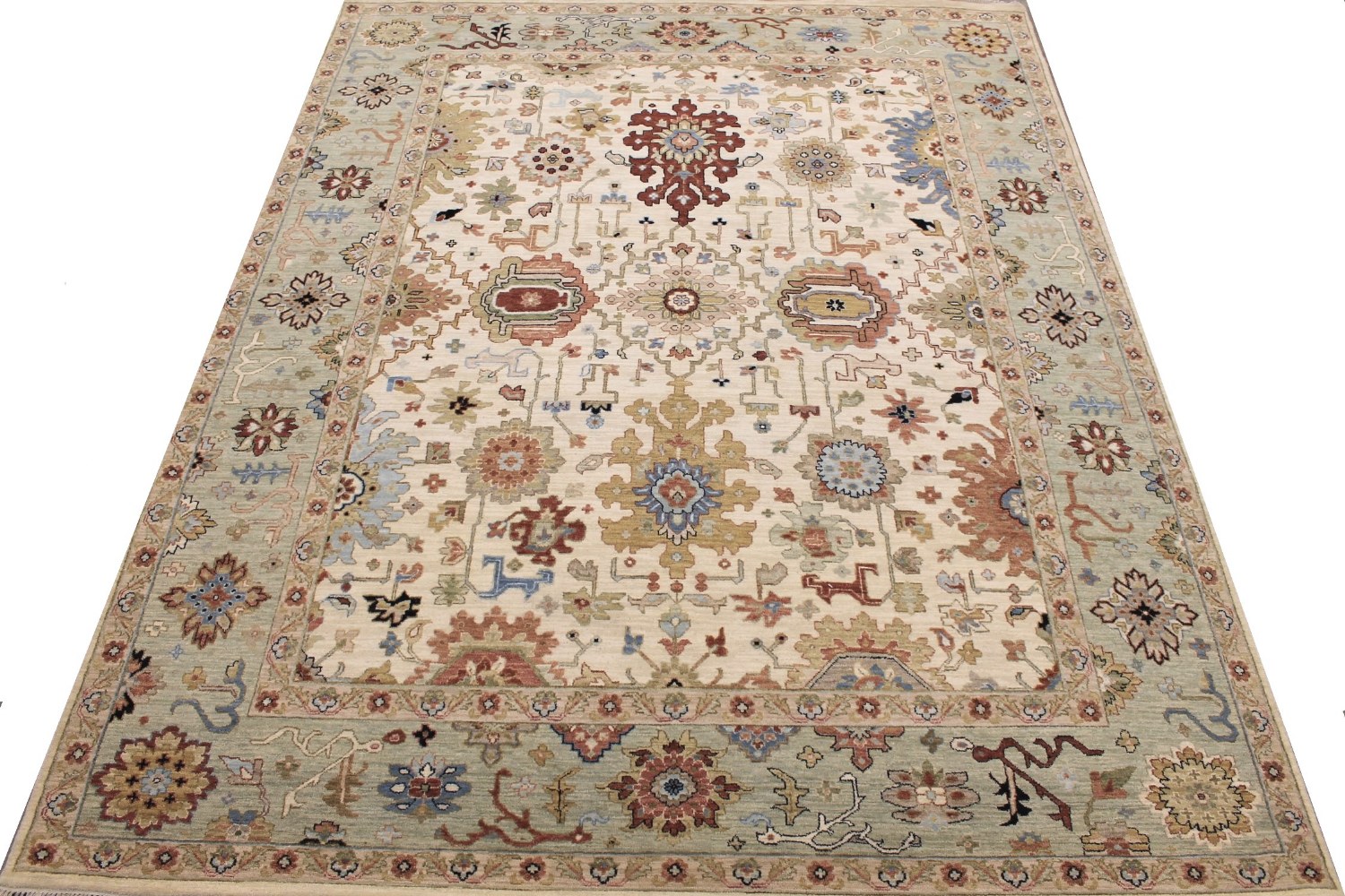 8x10 Traditional Hand Knotted Wool Area Rug - MR028698