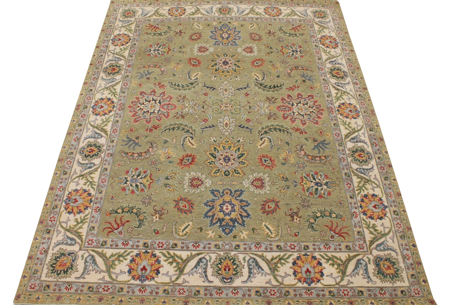 8x10 Traditional Hand Knotted Wool Area Rug - MR028721