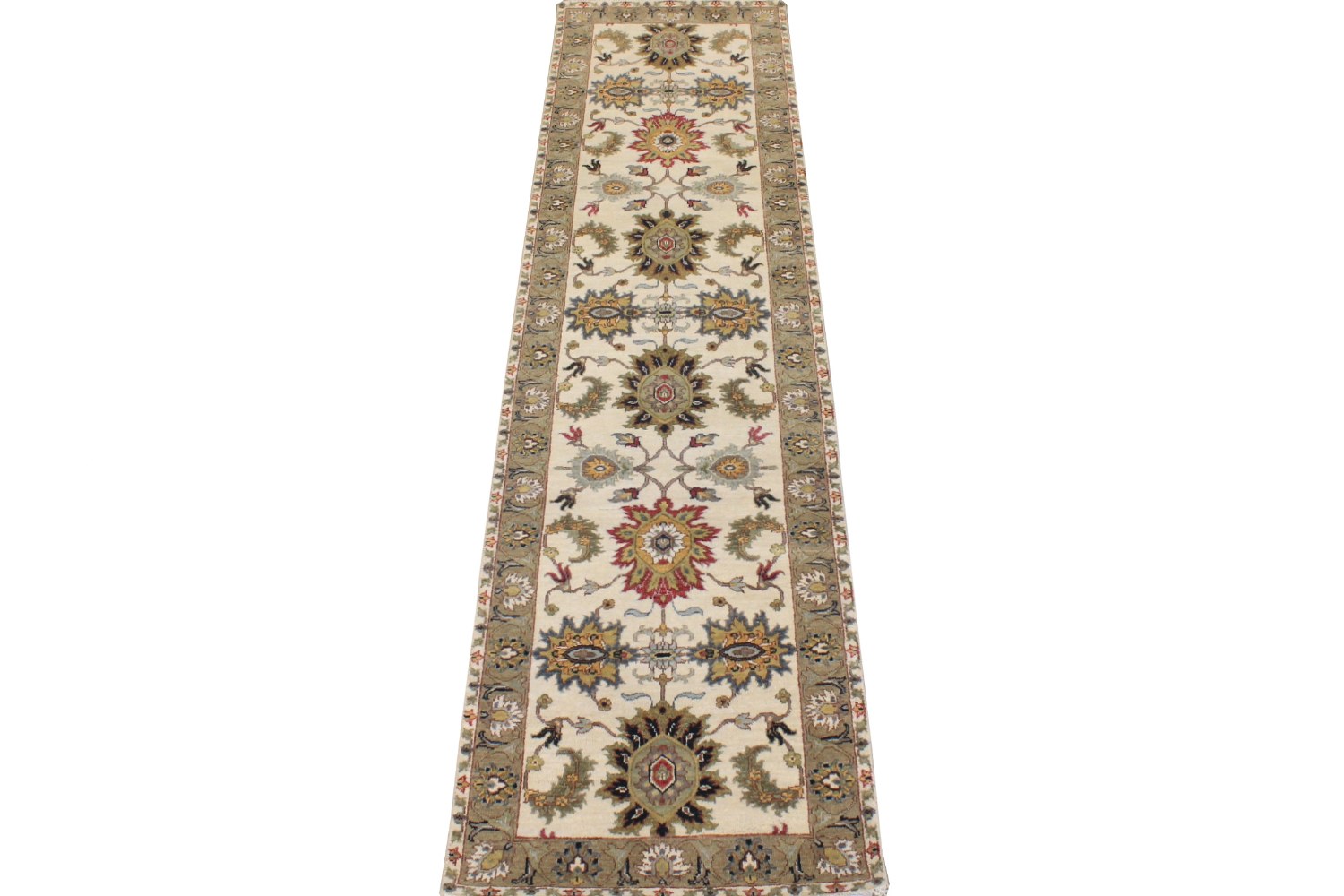 10 ft. Runner Traditional Hand Knotted Wool Area Rug - MR028730