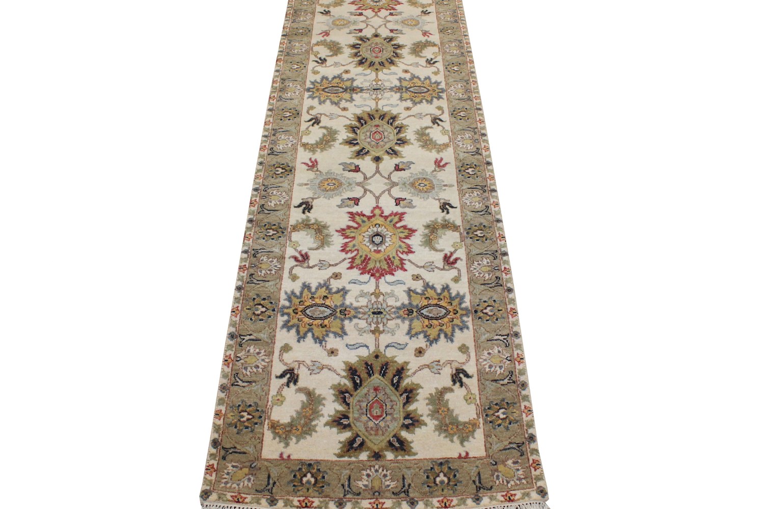 10 ft. Runner Traditional Hand Knotted Wool Area Rug - MR028731