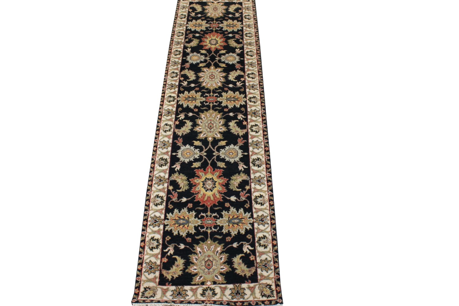 10 ft. Runner Traditional Hand Knotted Wool Area Rug - MR028736