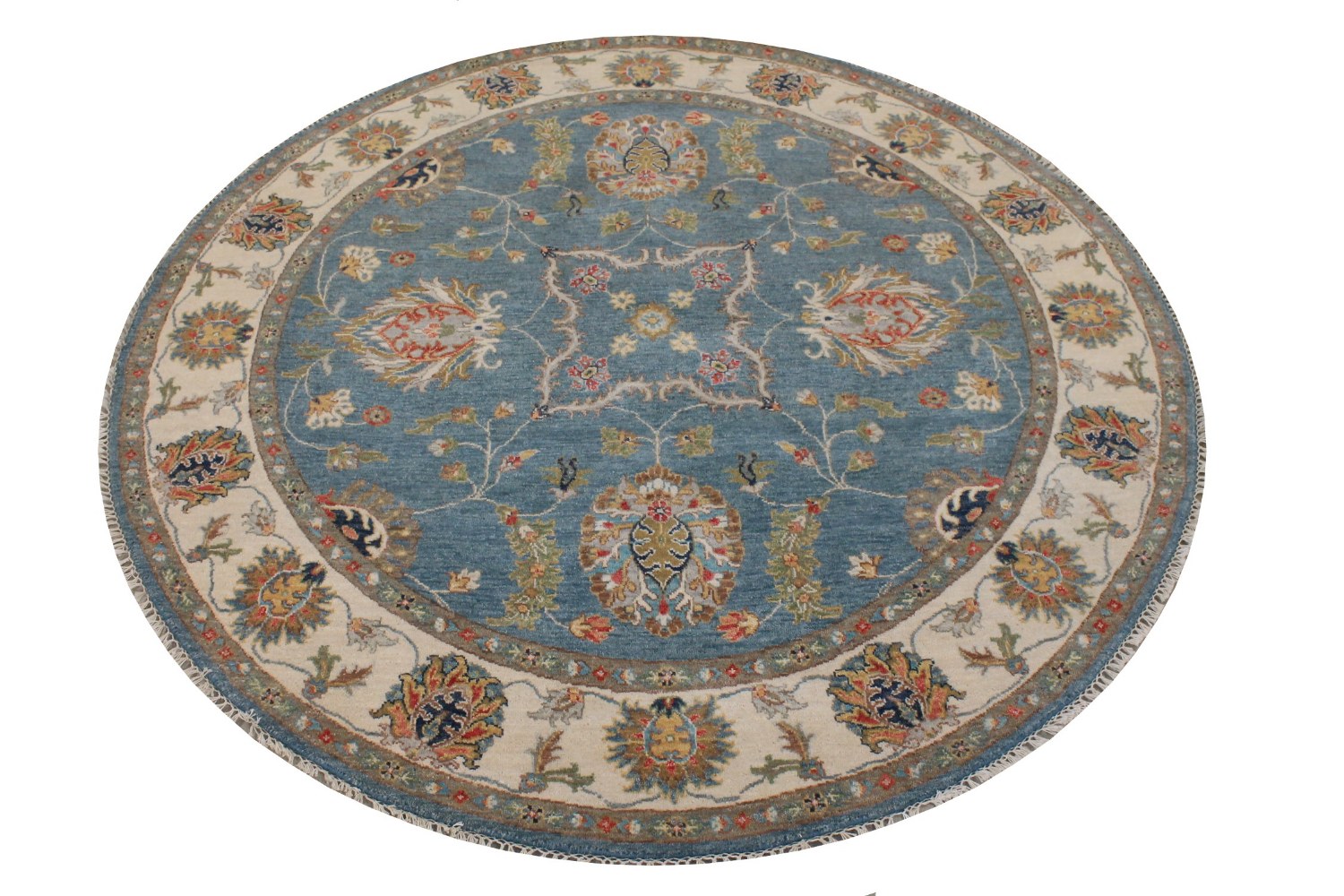 6 ft. - 7 ft. Round & Square Traditional Hand Knotted Wool Area Rug - MR028750
