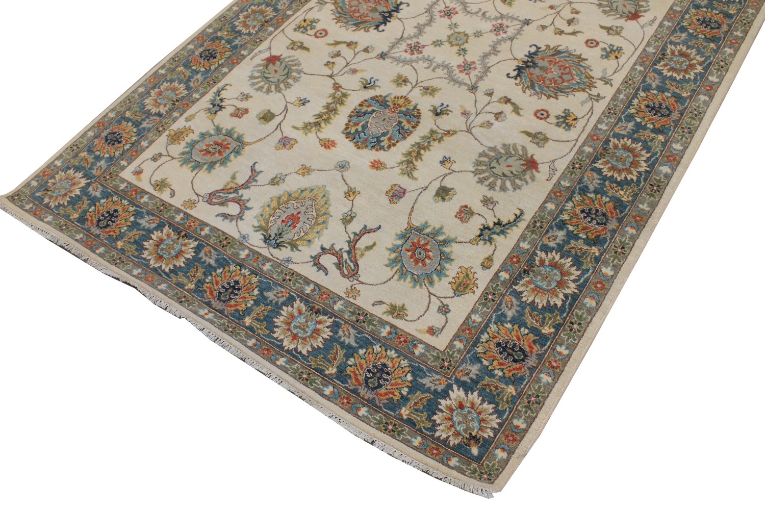 6x9 Traditional Hand Knotted Wool Area Rug - MR028751