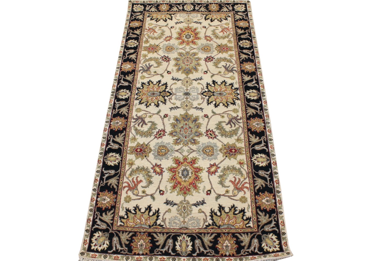 Wide Runner Traditional Hand Knotted Wool Area Rug - MR028755