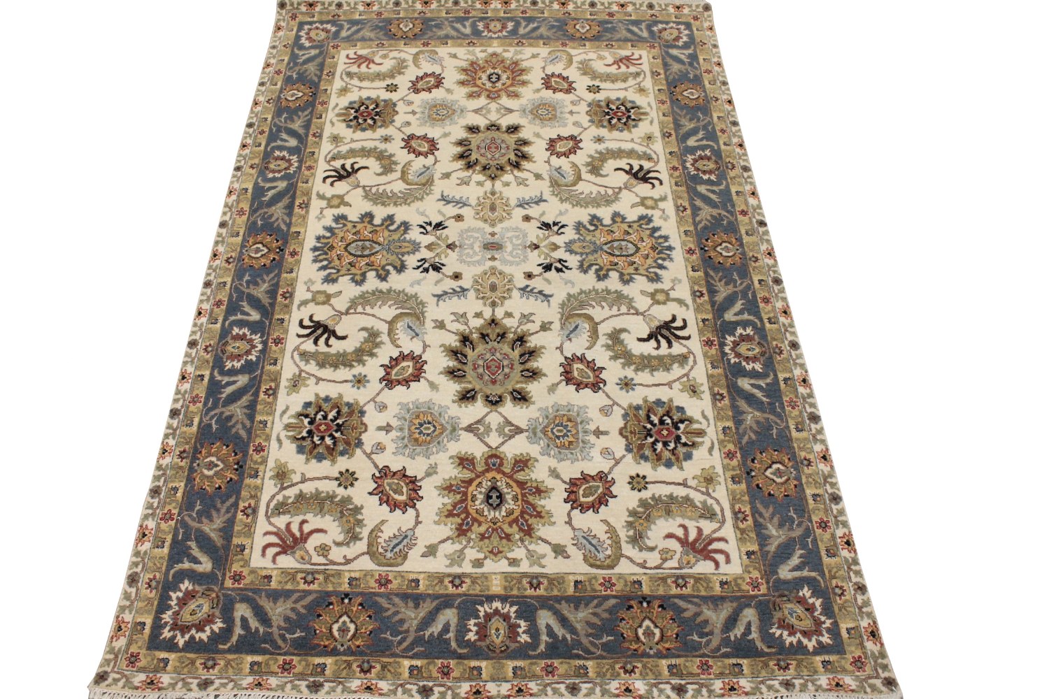 6x9 Traditional Hand Knotted Wool Area Rug - MR028756