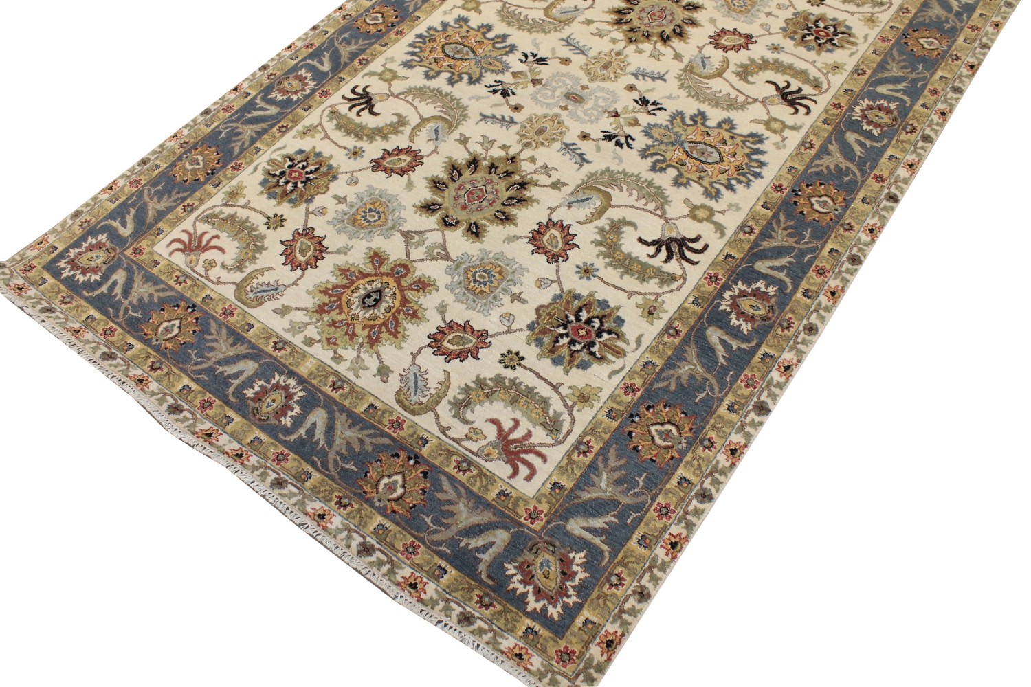 6x9 Traditional Hand Knotted Wool Area Rug - MR028756