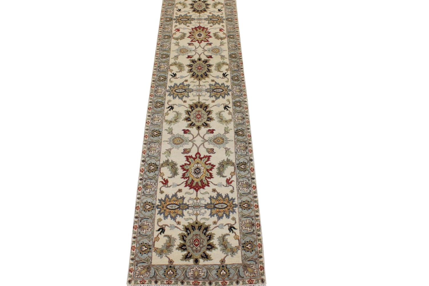 10 ft. Runner Traditional Hand Knotted Wool Area Rug - MR028759