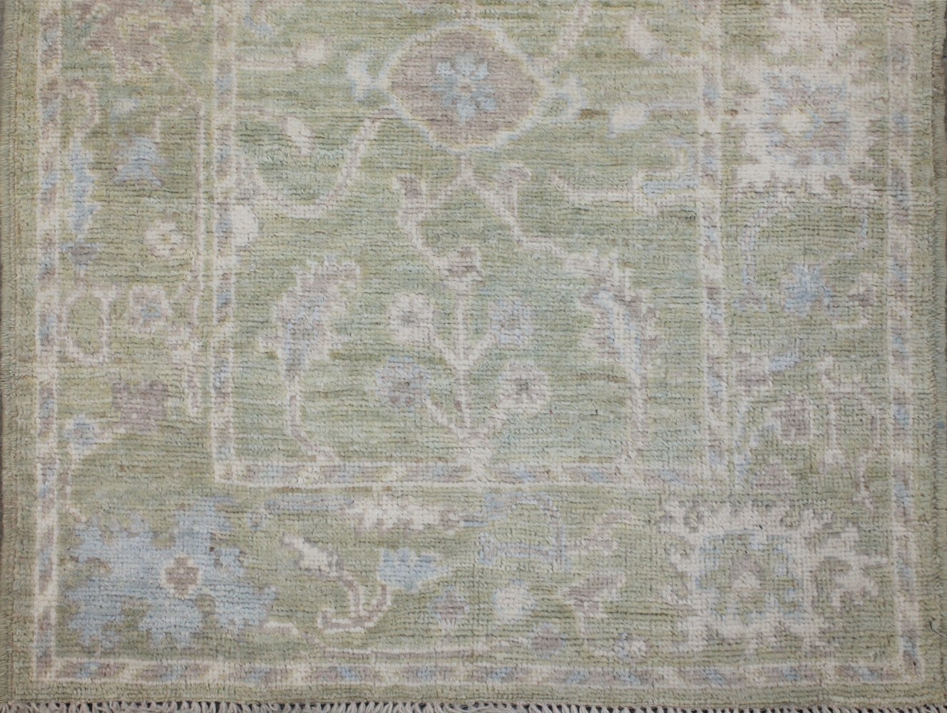 6 ft. Runner Oushak Hand Knotted Wool Area Rug - MR028777